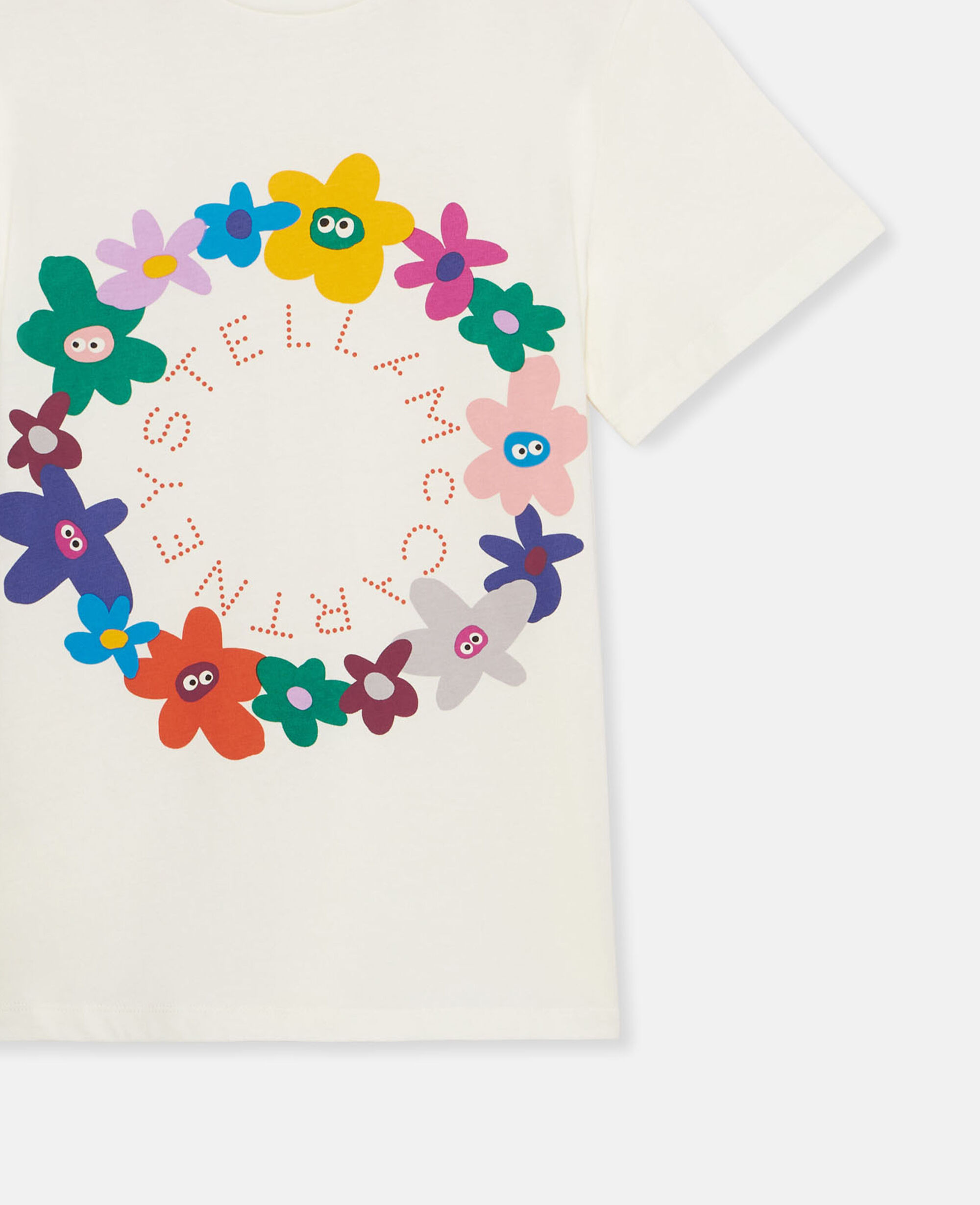 Women クリーム Logo Flower Garland T-Shirt | Stella McCartney JP