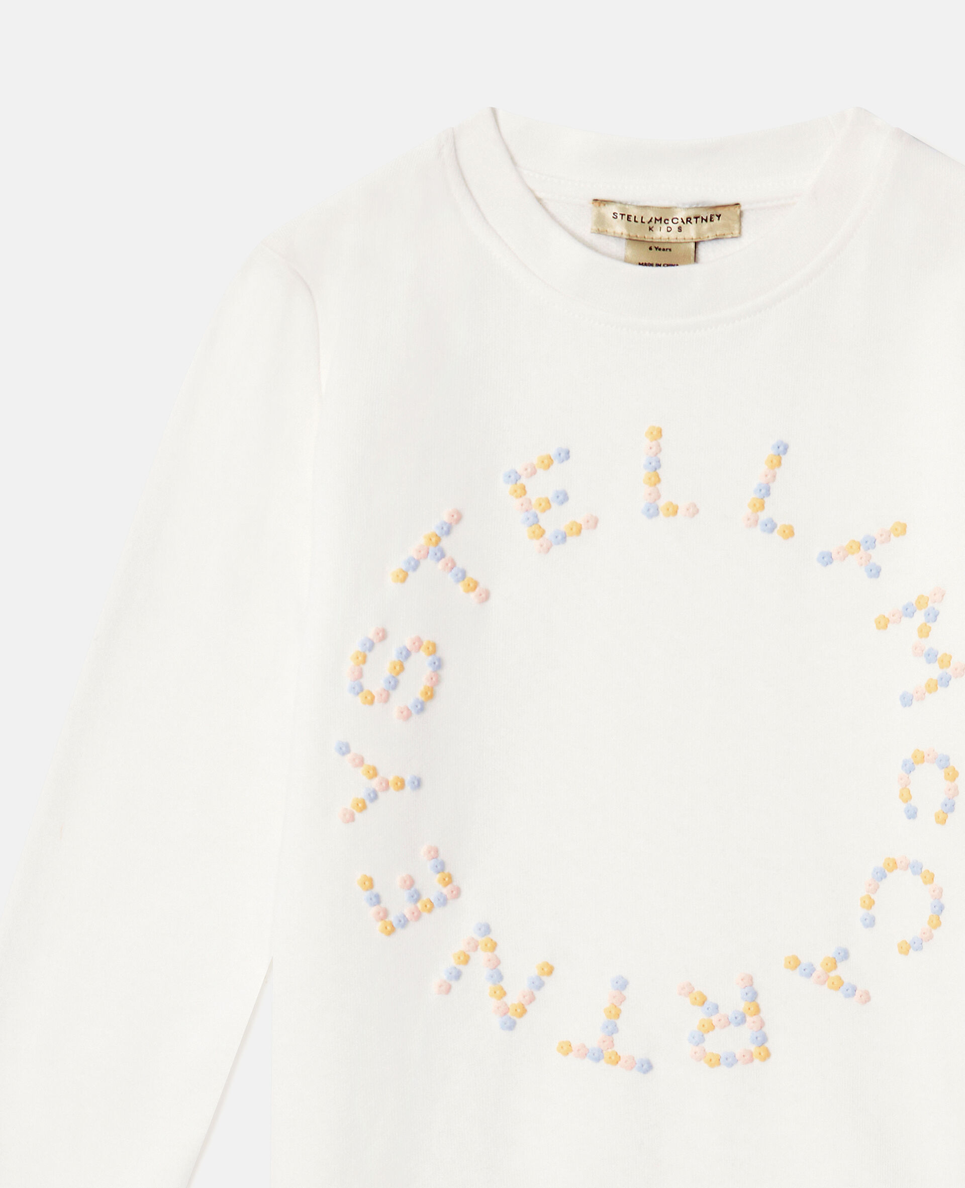 Circular Logo Sweatshirt  -White-medium