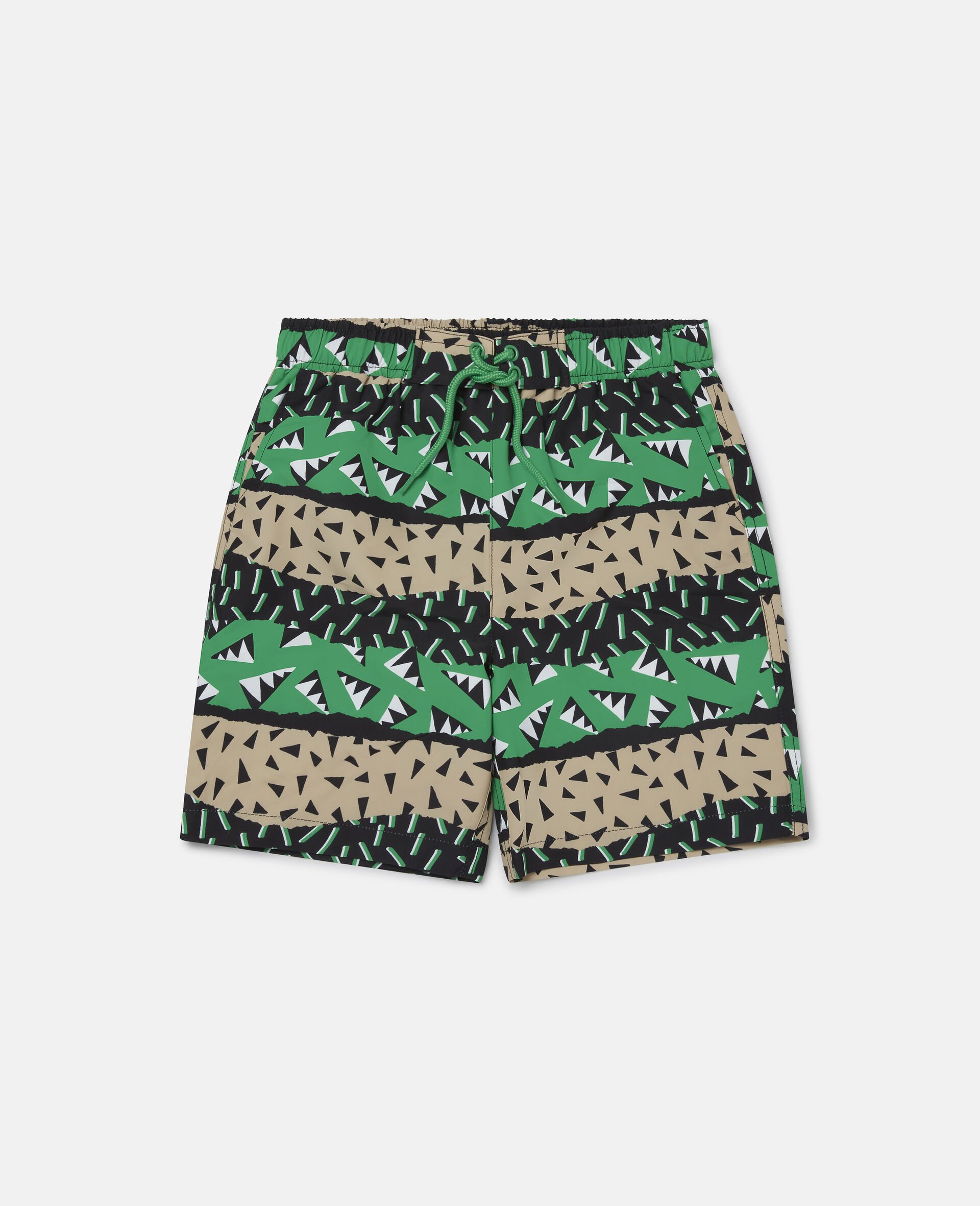 Spike Print Swim Shorts -Multicoloured-large image number 0