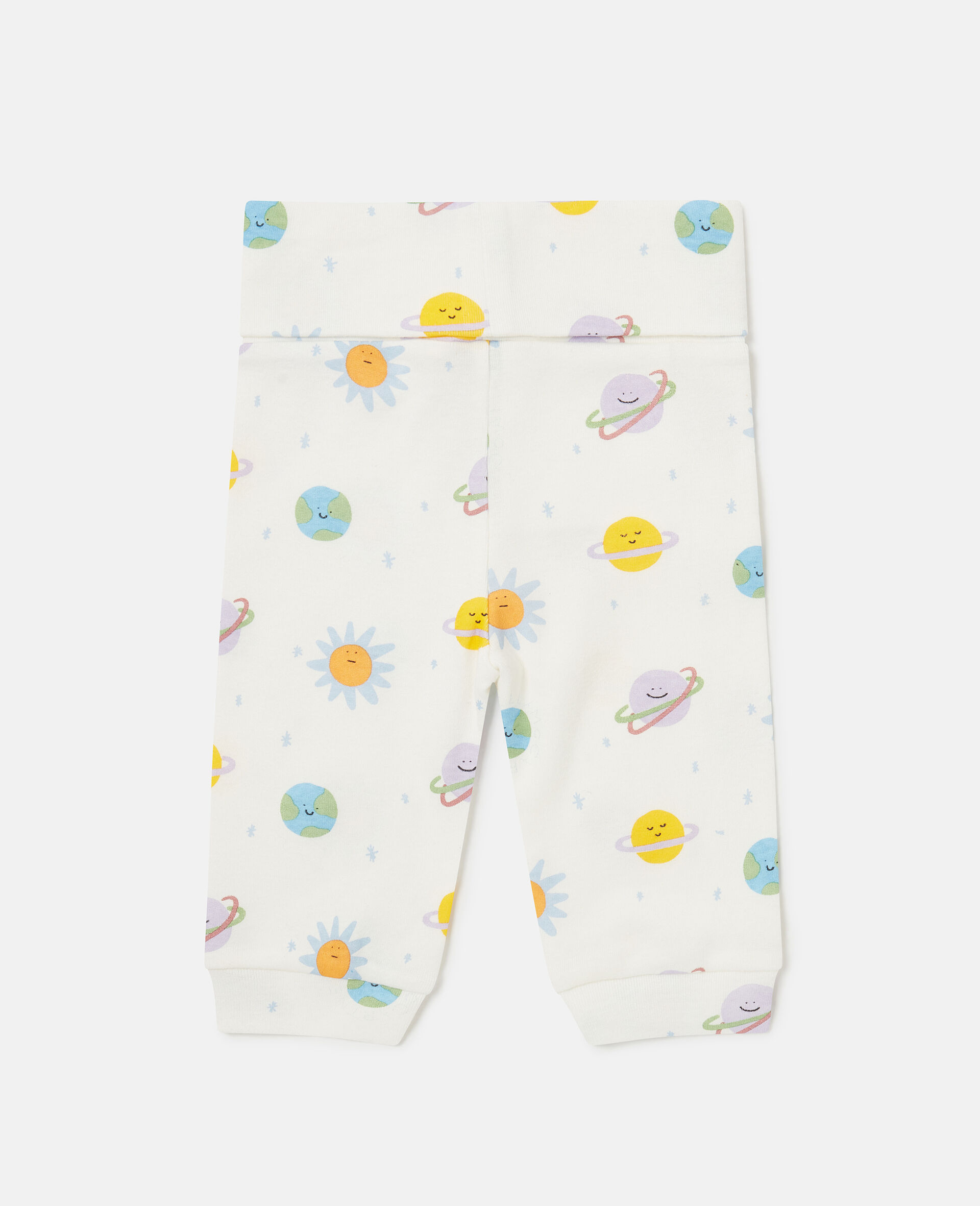 Planets Print Leggings-White-large image number 2