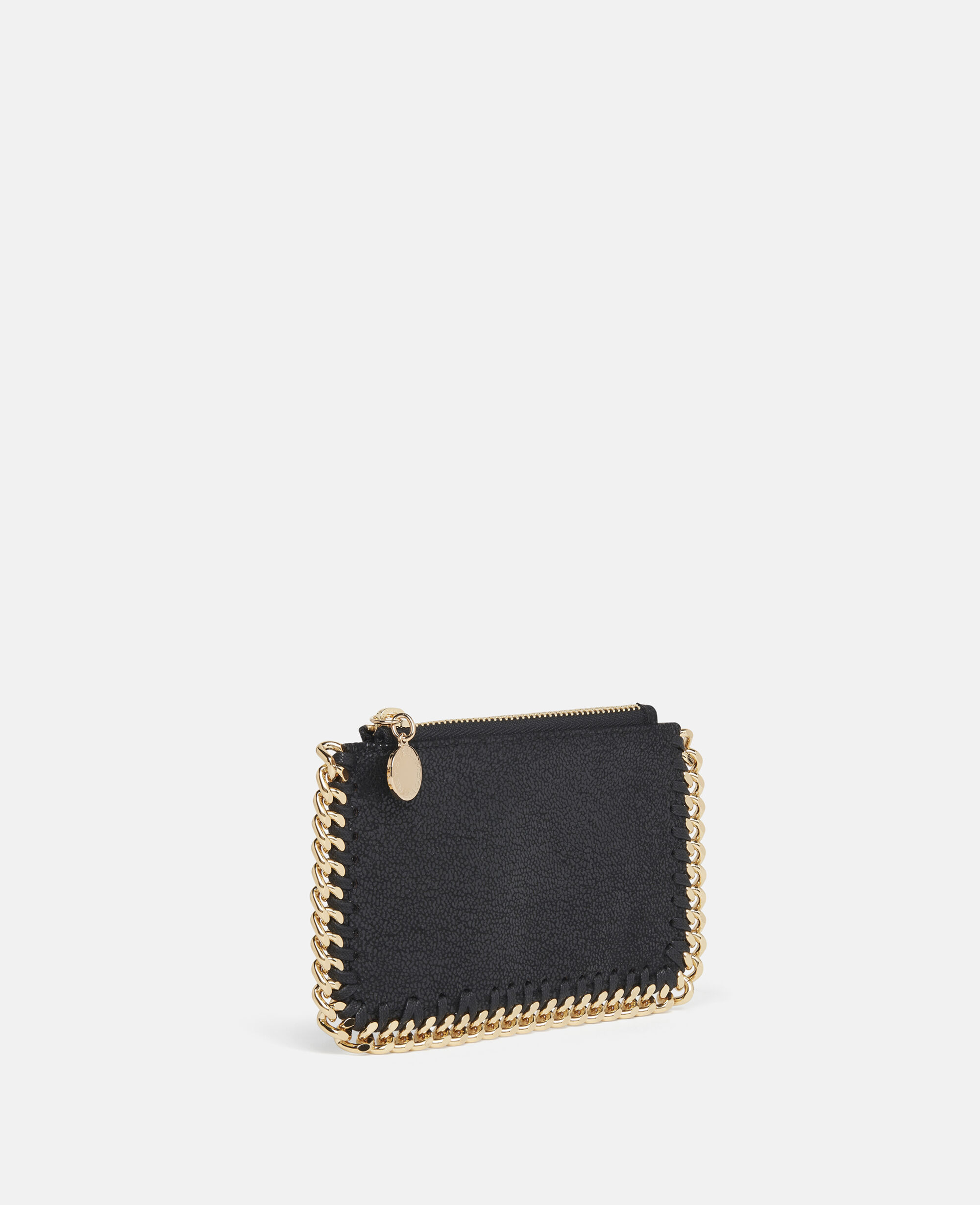 Women Black Falabella Zip Cardholder | Stella McCartney US