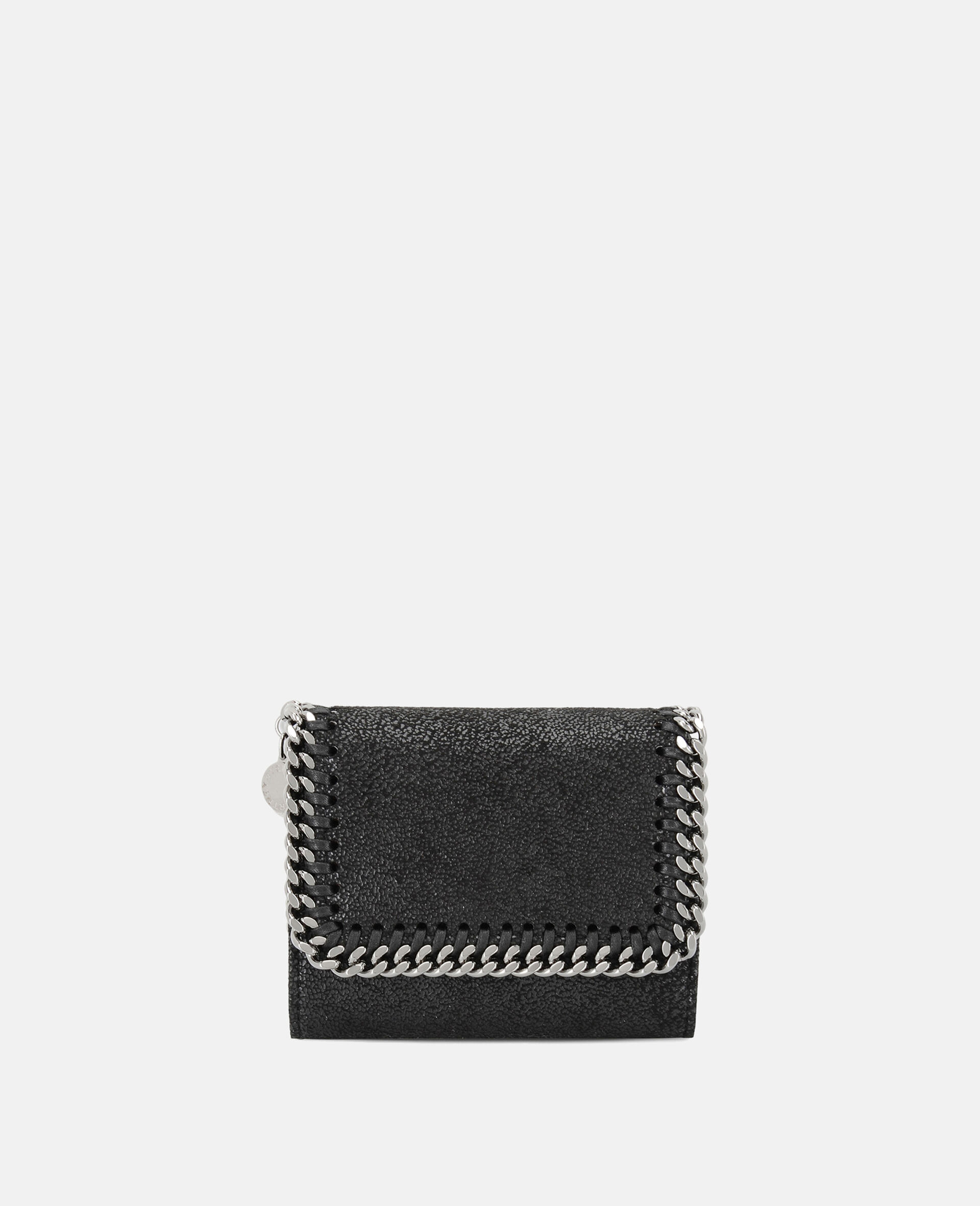Falabella Small Flap Wallet-Black-model