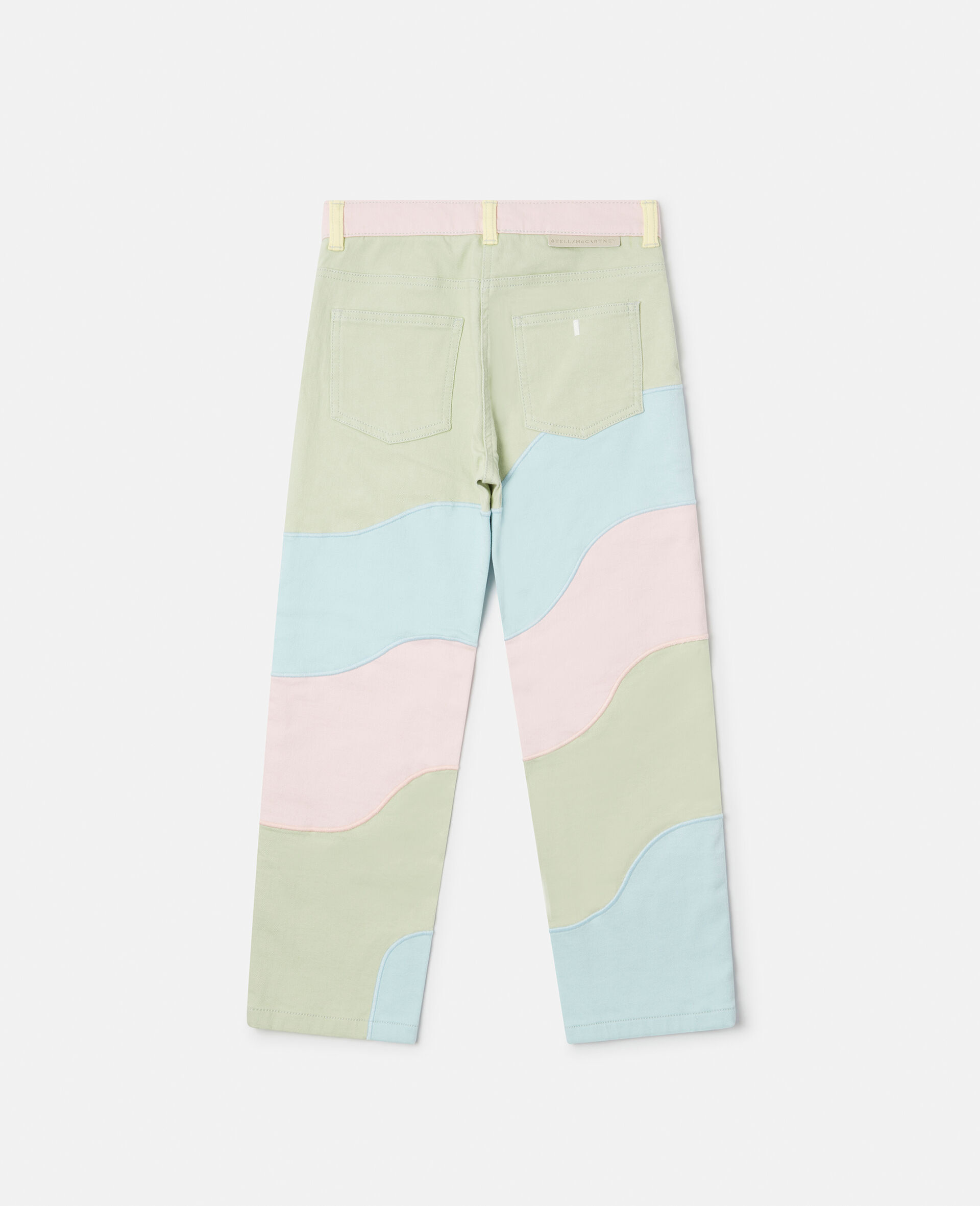 Pastel Wave Print Mom Jeans-Multicolour-large image number 2