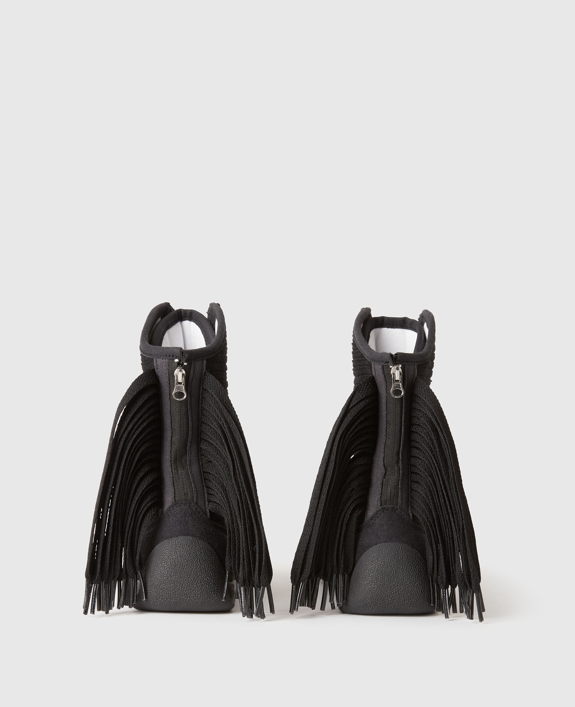 ハイカットスニーカー adidas by STELLAMcCARTNEY / Rasant Fringe High-Top Trainers/23cm/BLK/HQ4908 Women Black Rasant Fringe High-Top Sneakers | Stella McCartney US