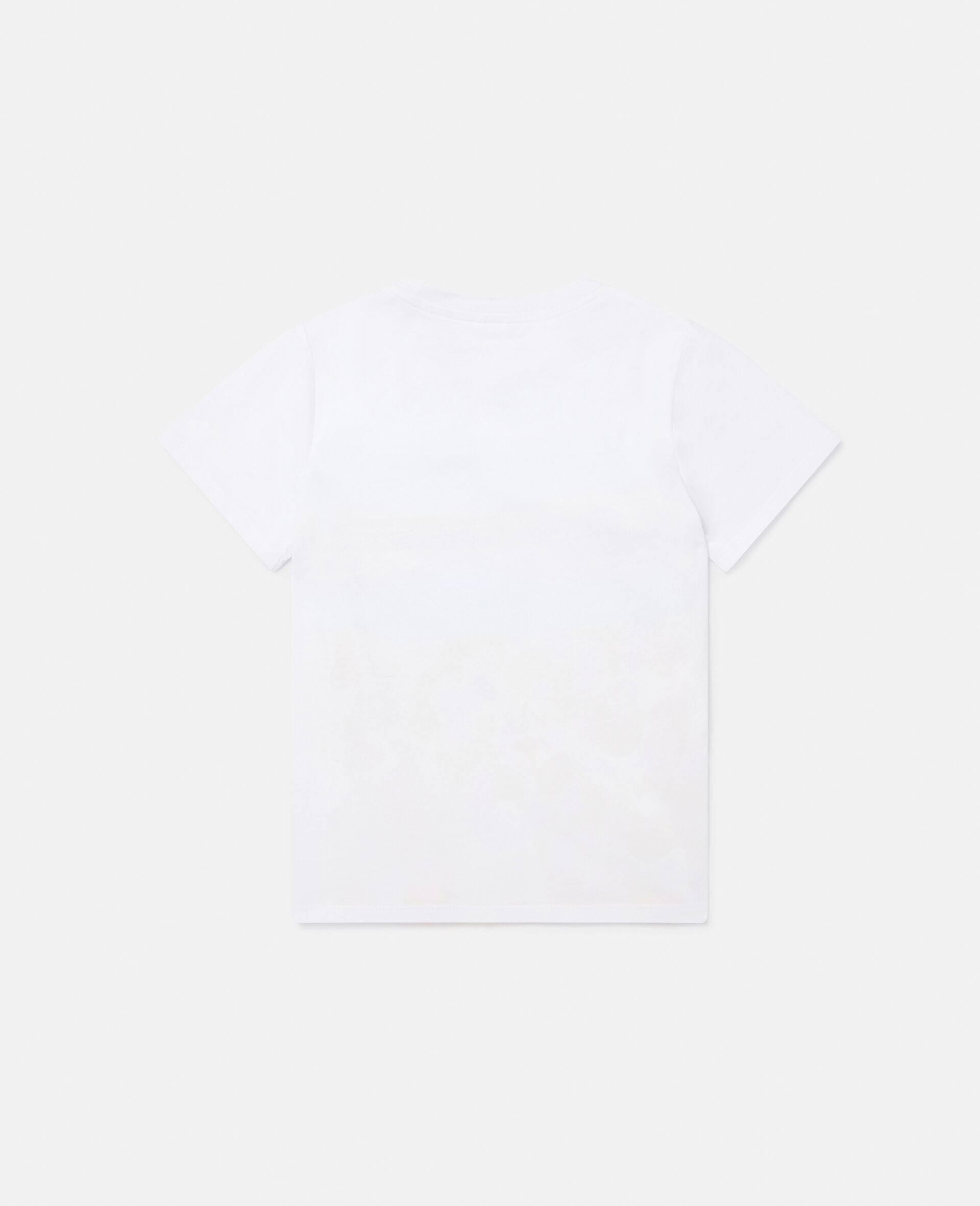 Stella Logo Camouflage Print Mesh T-Shirt-White-large image number 2