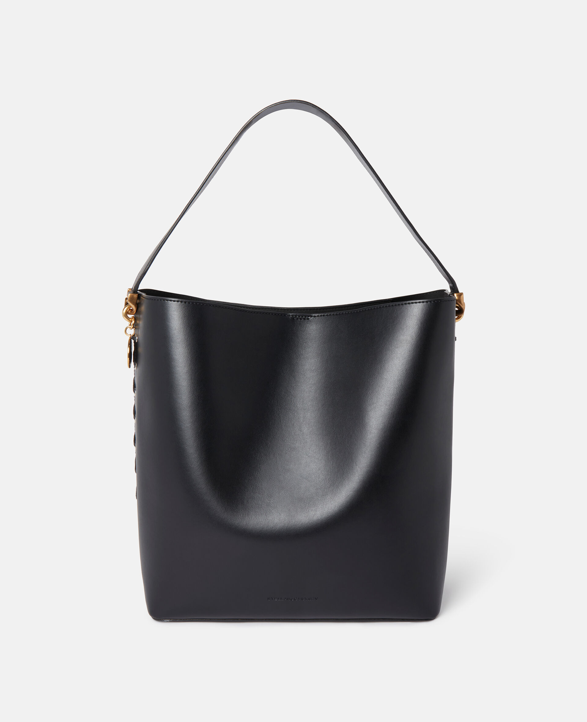 Frayme Whipstitch Tote Bag-Black-medium