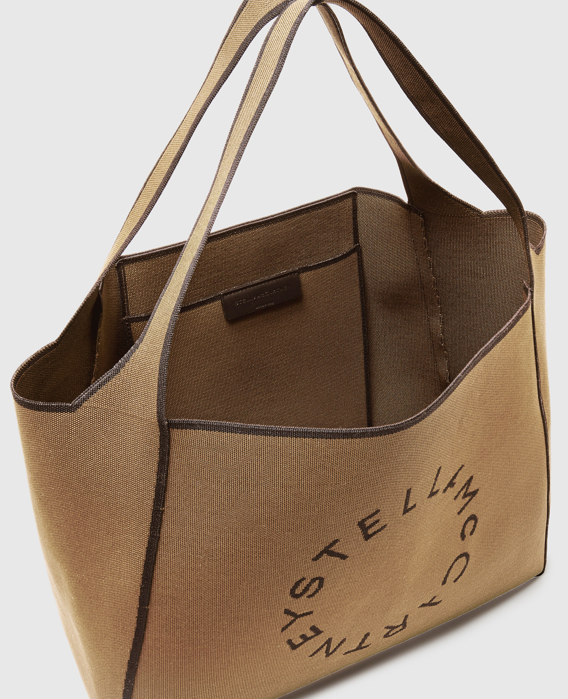 Logo Square Tote Bag-Beige-large image number 3