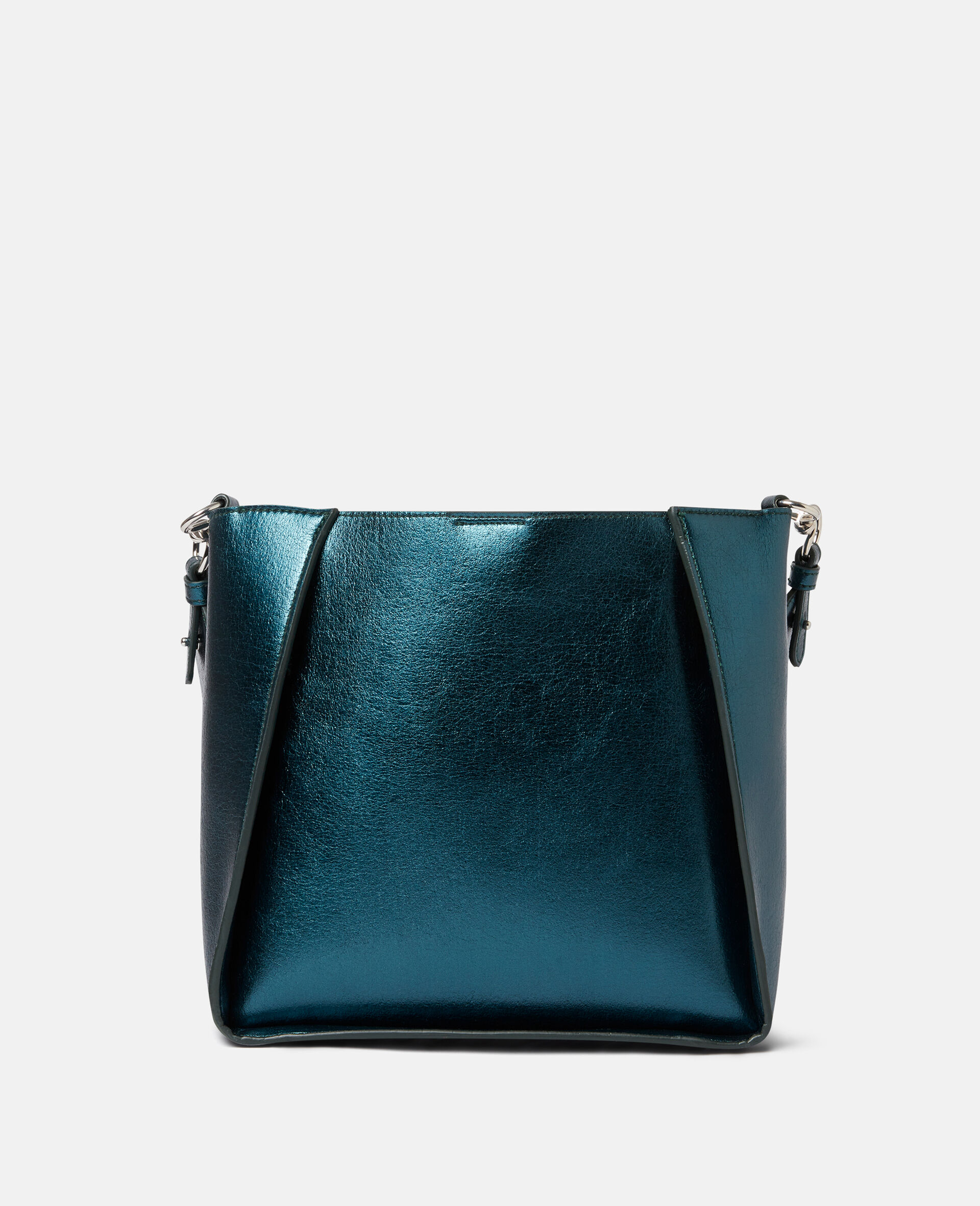 Stella Logo Metallic Shoulder Bag-Grey-large image number 3