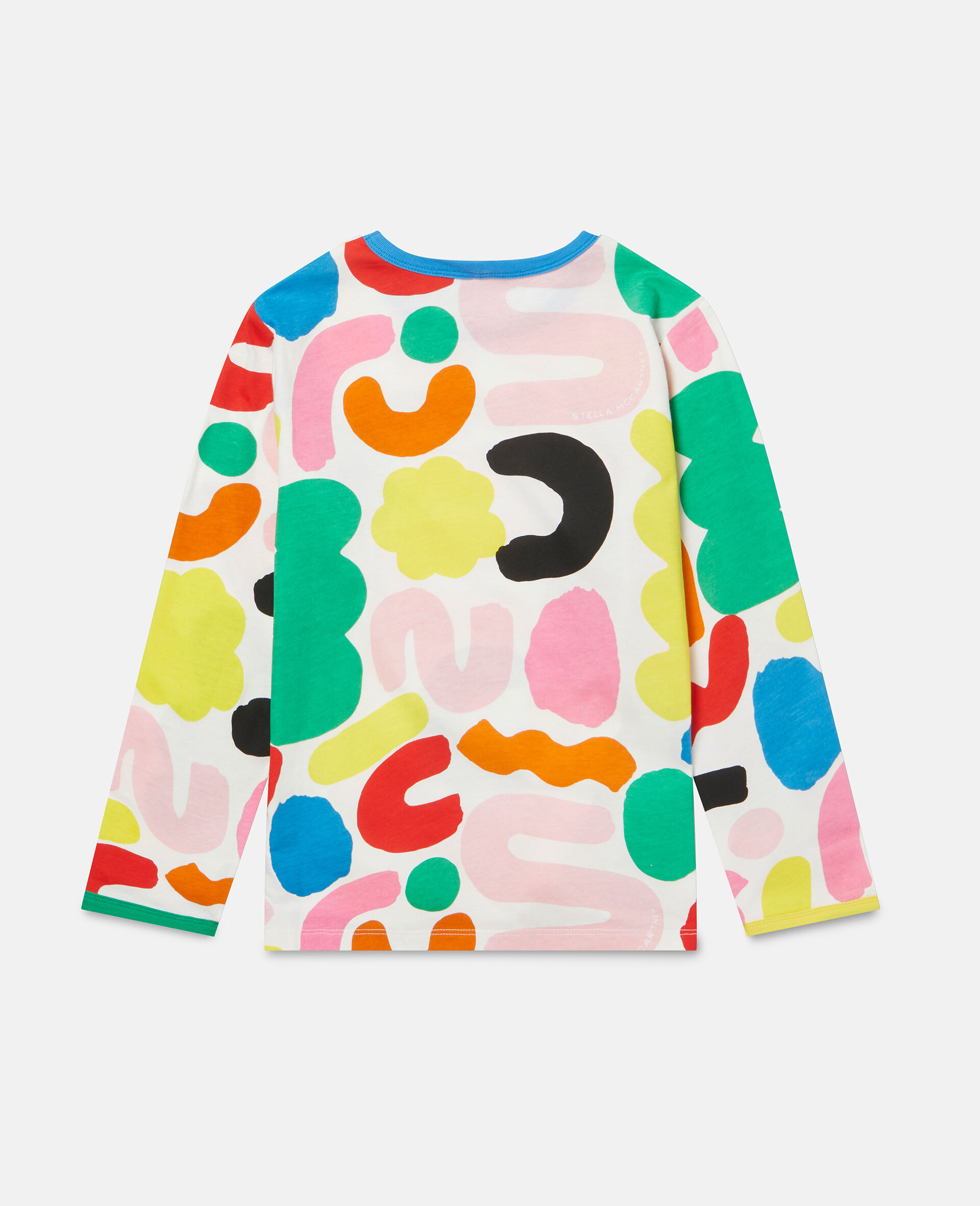 Abstract Shape Print Cotton T‐Shirt-Multicoloured-large image number 2