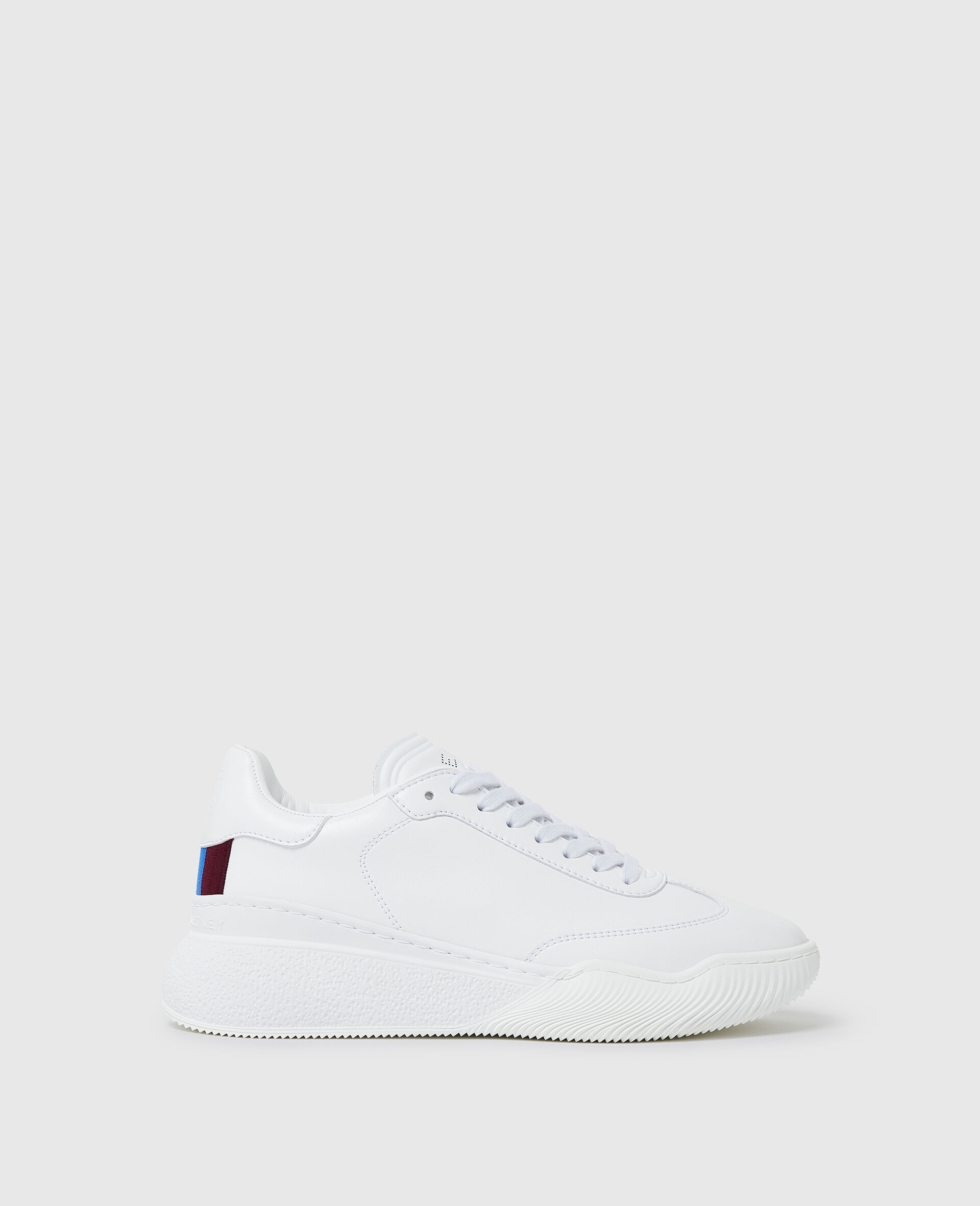 Loop Lace-up Sneakers-White-medium