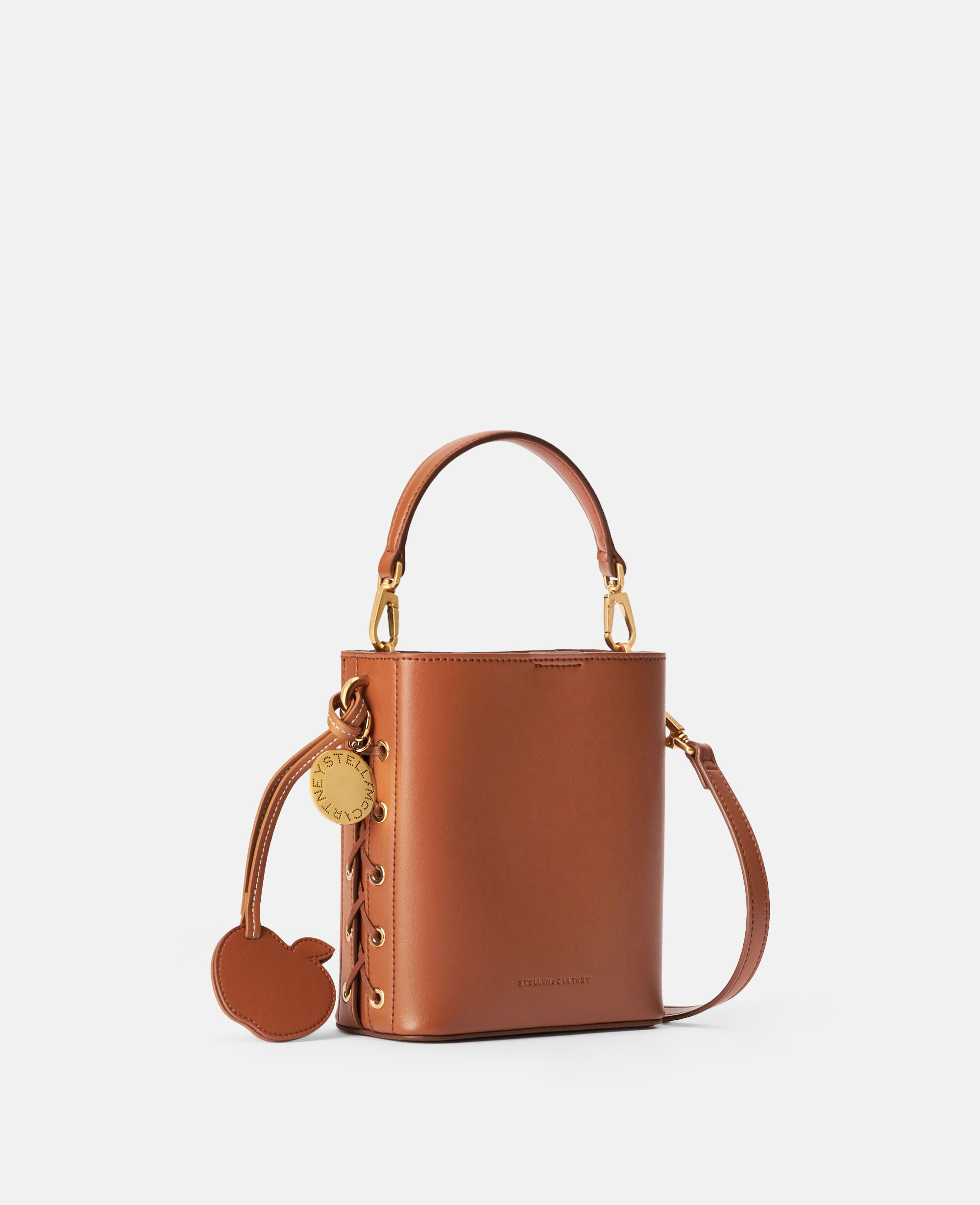 Women Tan brown Whipstitched Bucket Bag | Stella McCartney GB