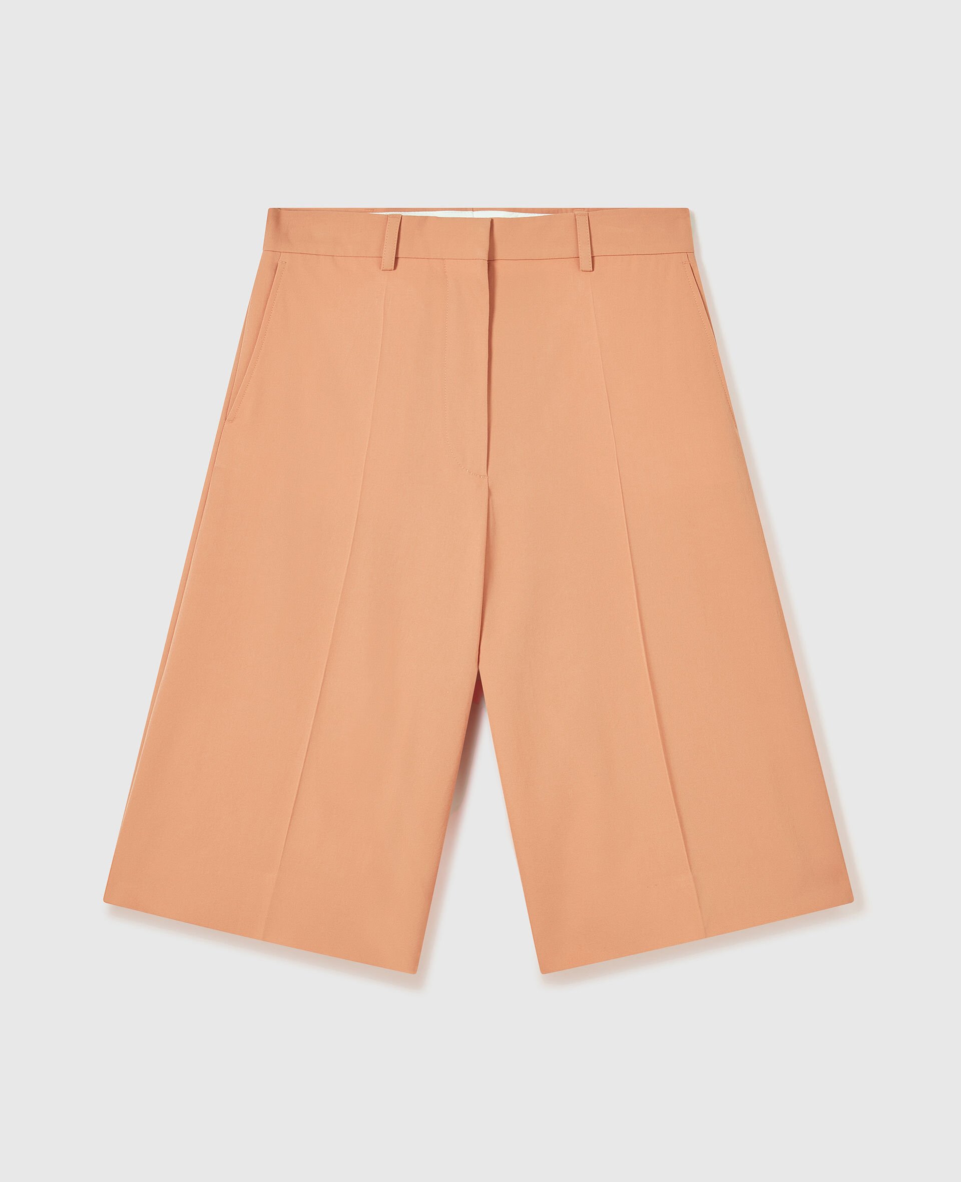 BERMUDA WIDE LEG CLASSIC TAILORING-Orange-medium