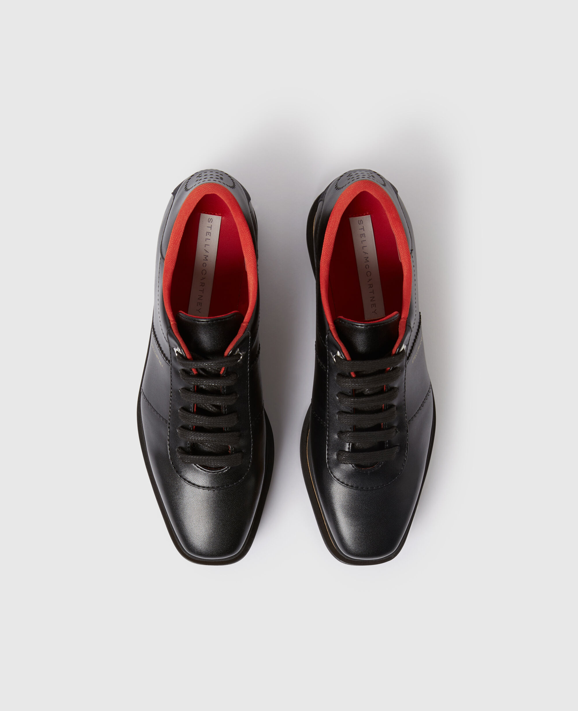 スニーカー Stella McCartney 'Sneak-Elyse' sneakers (810576W1G90 1000) Women Black Sneak-Elyse Platform Lace-Up Sneakers | Stella