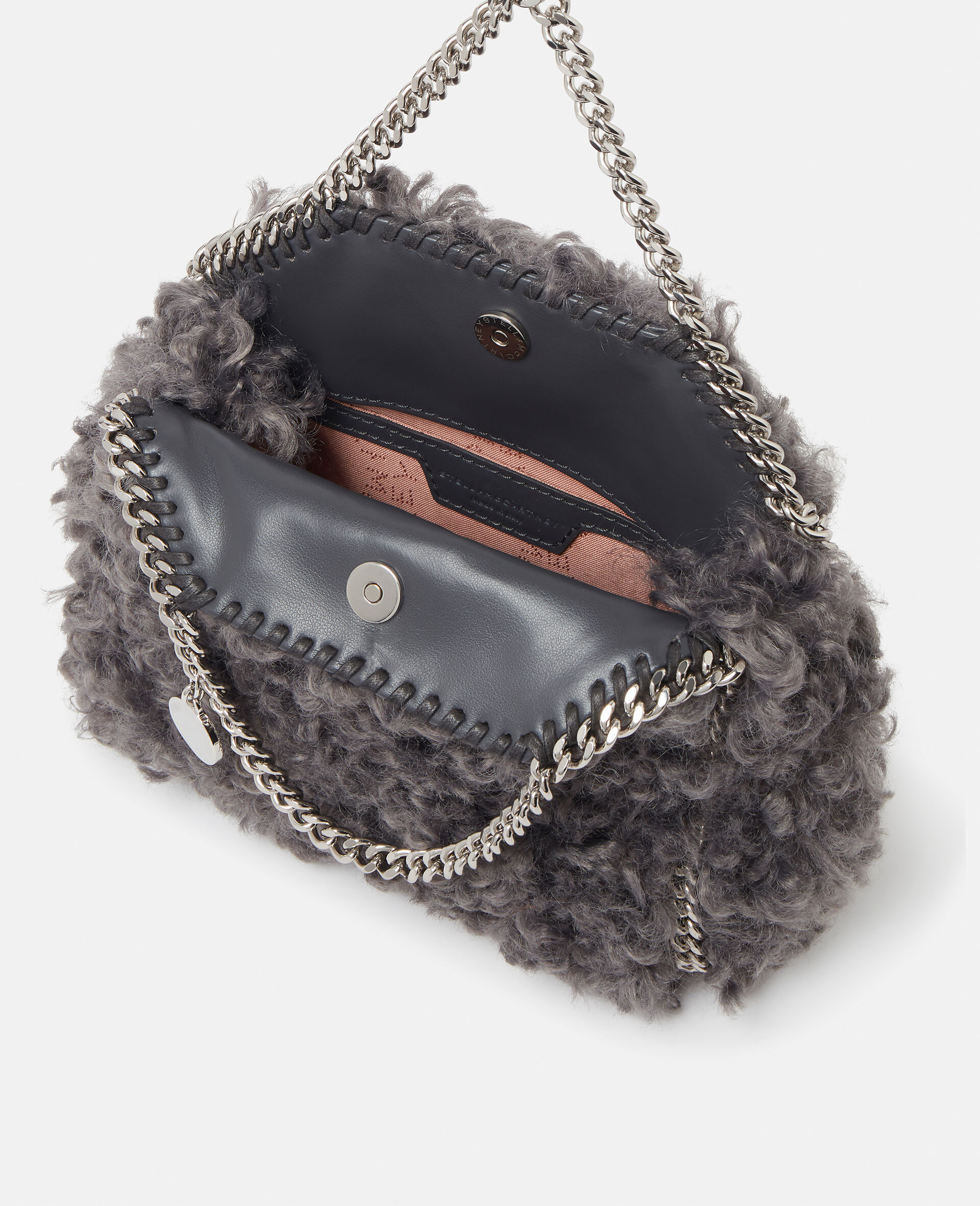 Falabella Tiny Teddy Tote Bag-Grey-large image number 2