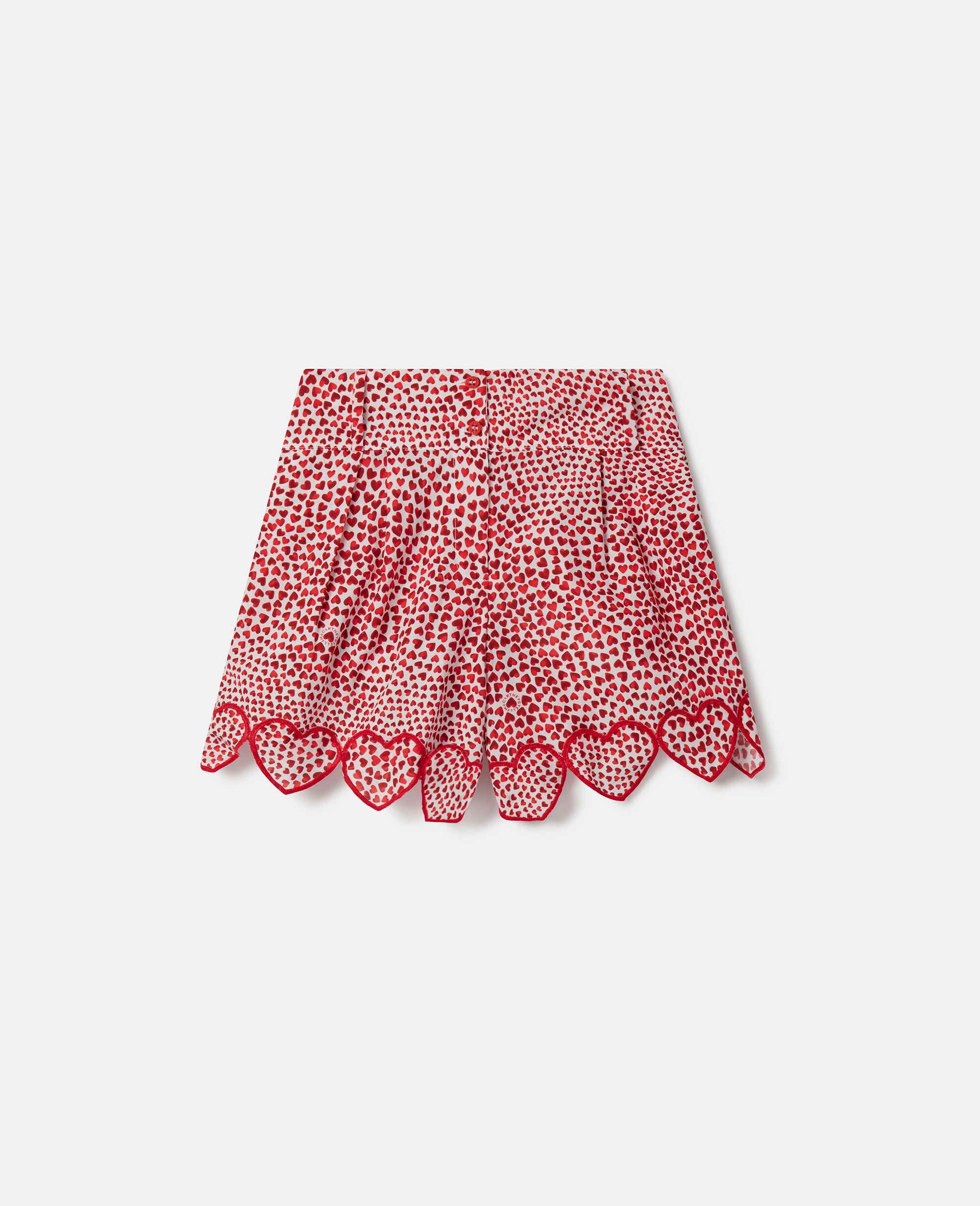 Stella McCartney Kids check-print ruffle shorts - Blue