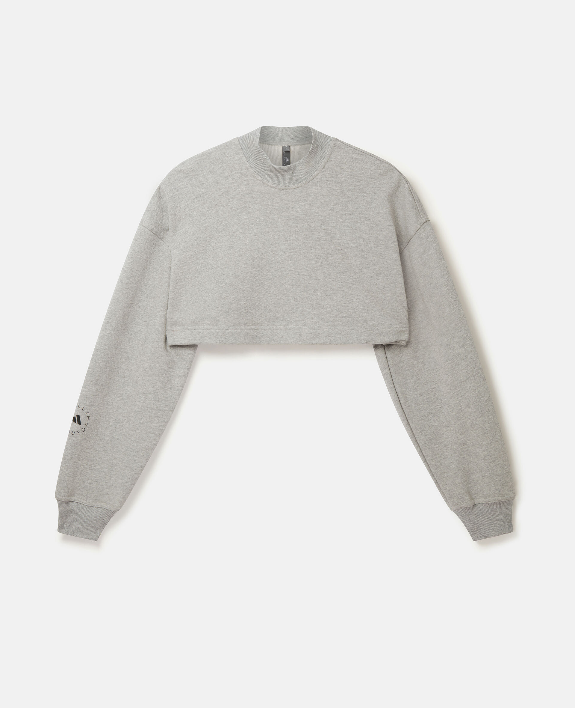 TrueCasuals Ultra Cropped Sweatshirt-Grey-large image number 0