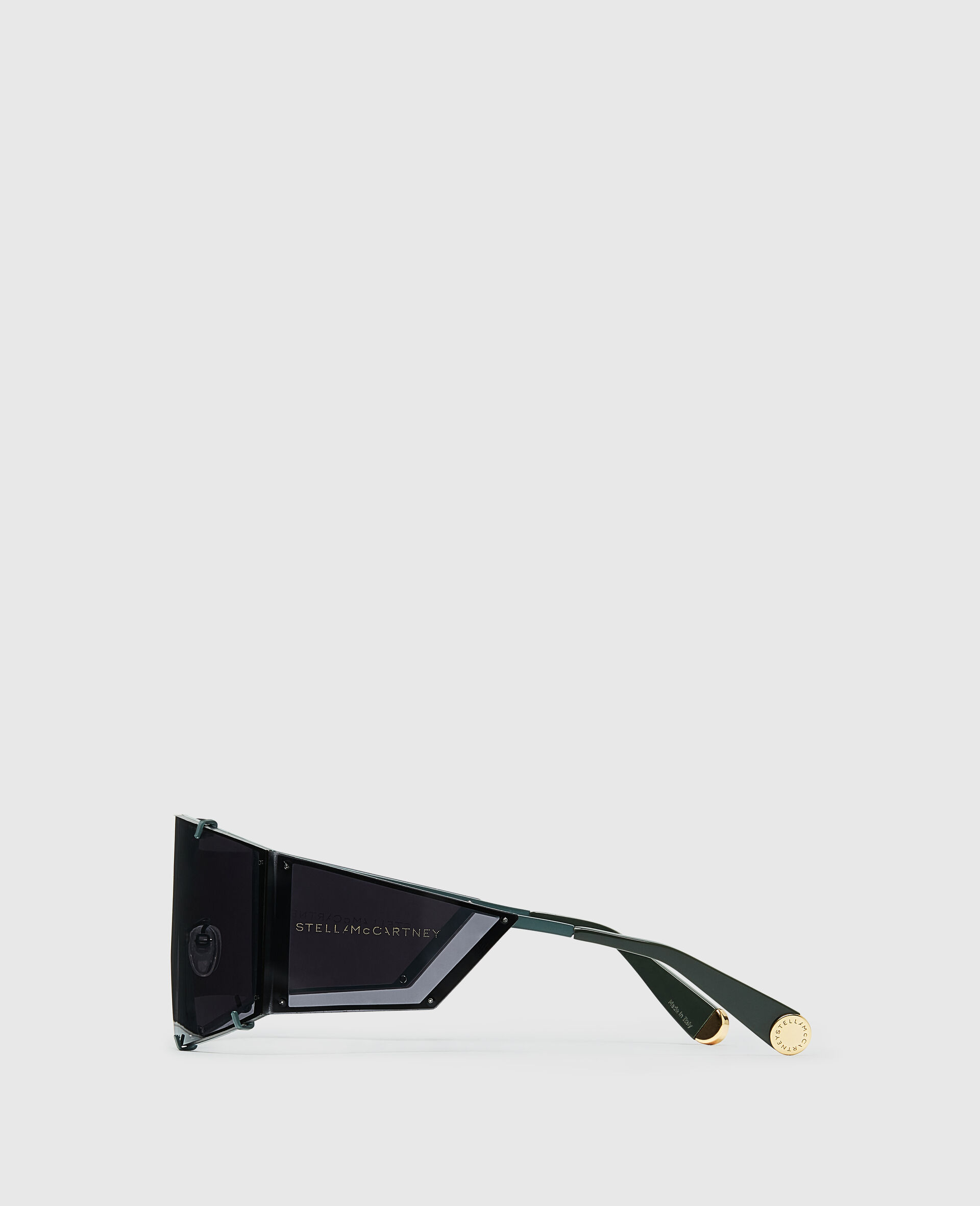 Translucent Rectangle Sunglasses-Grey-large image number 2
