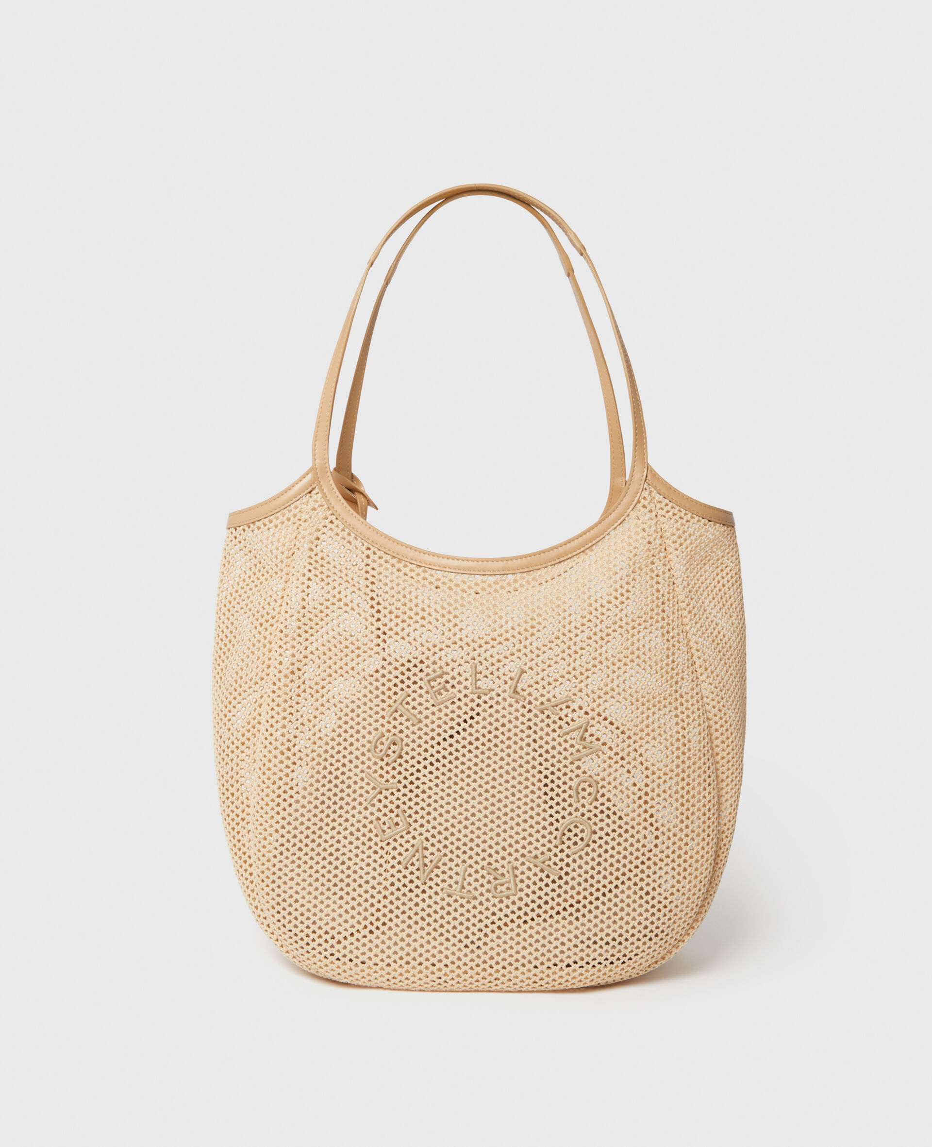 Logo Mesh Hobo Bag-Black-large image number 0