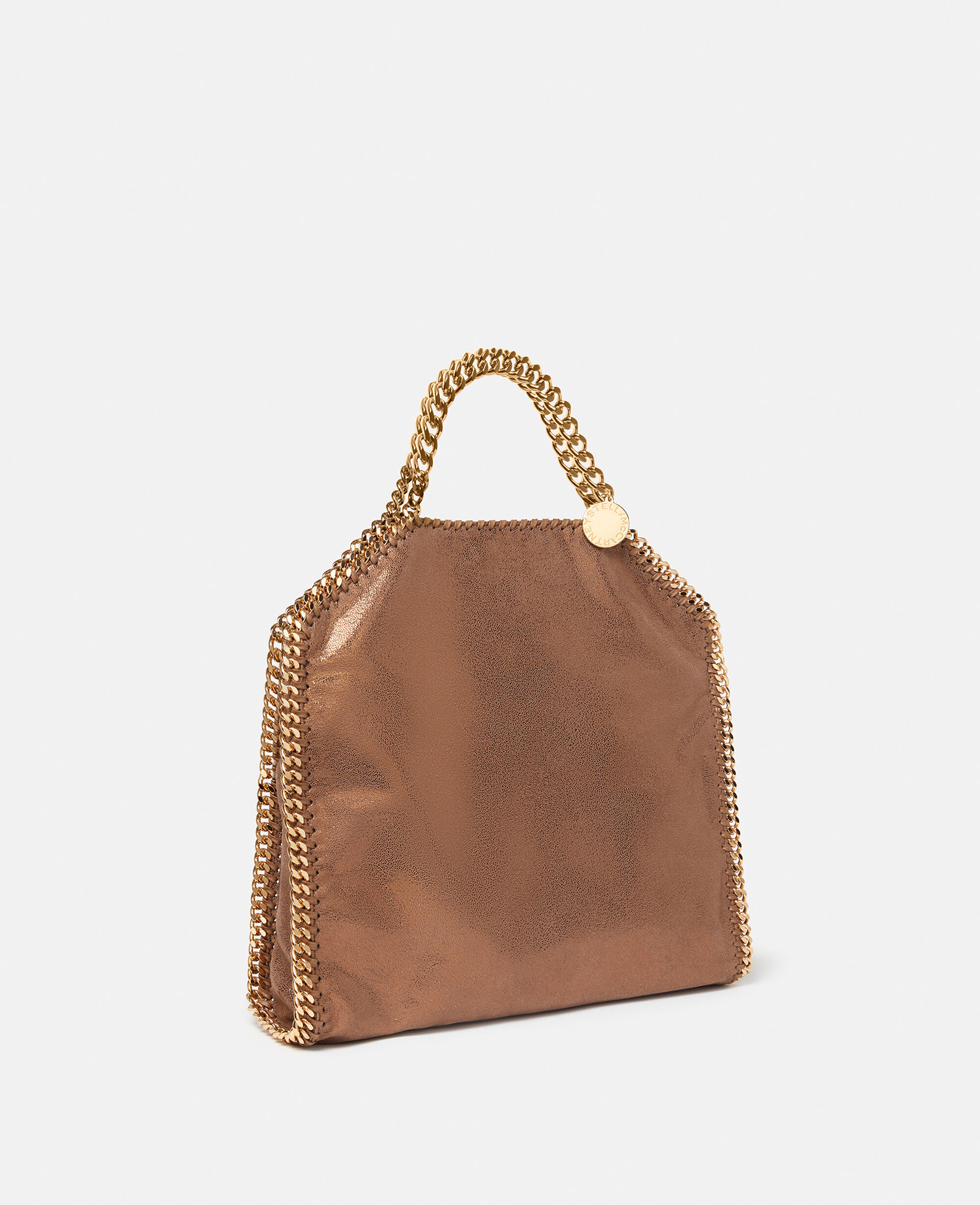 Women Bronze Falabella Fold-Over Tote Bag | Stella McCartney US
