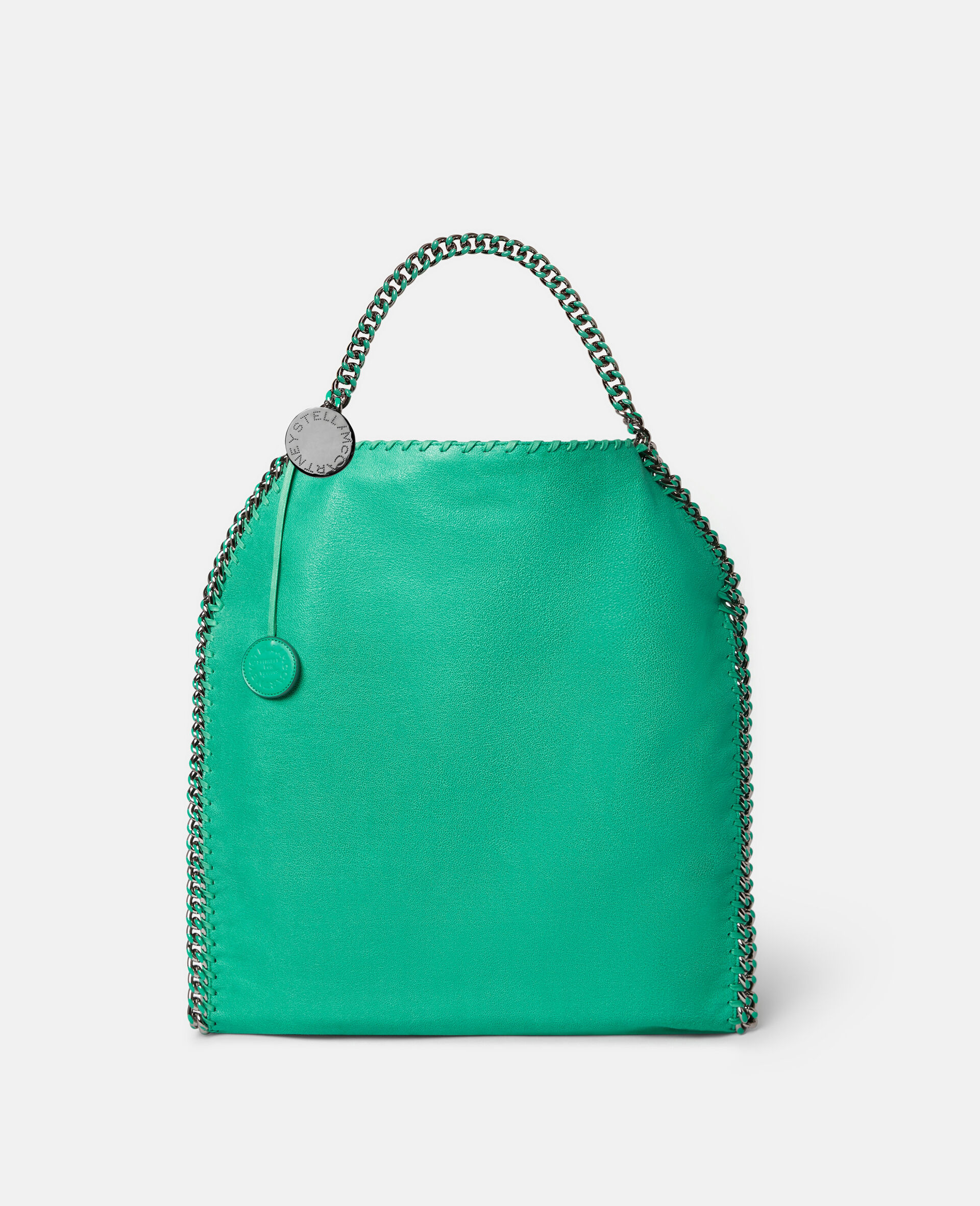 Women Bright Green Maxi Falabella Tote Stella McCartney US