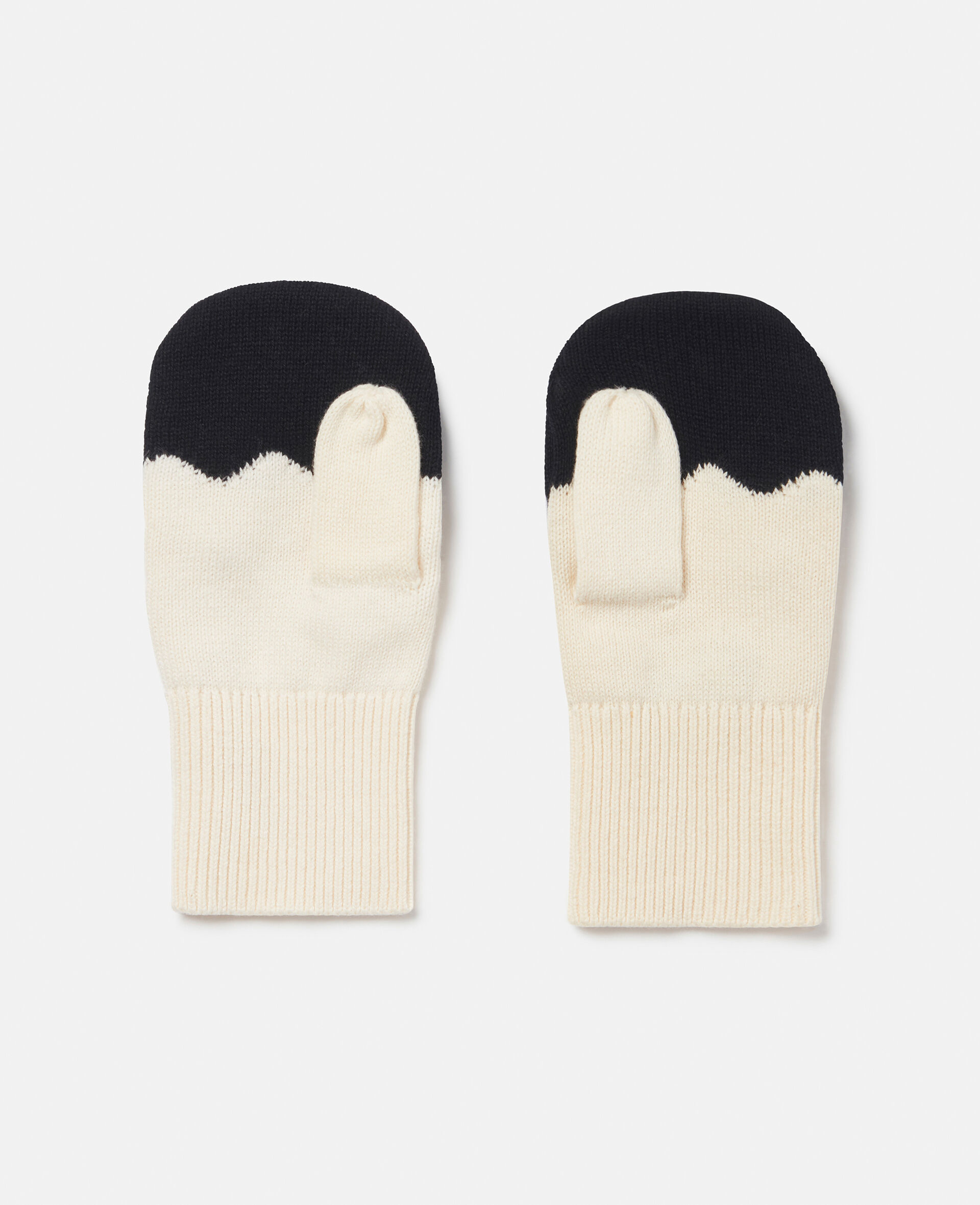 Sheep Embroidered Mittens -White-large image number 1