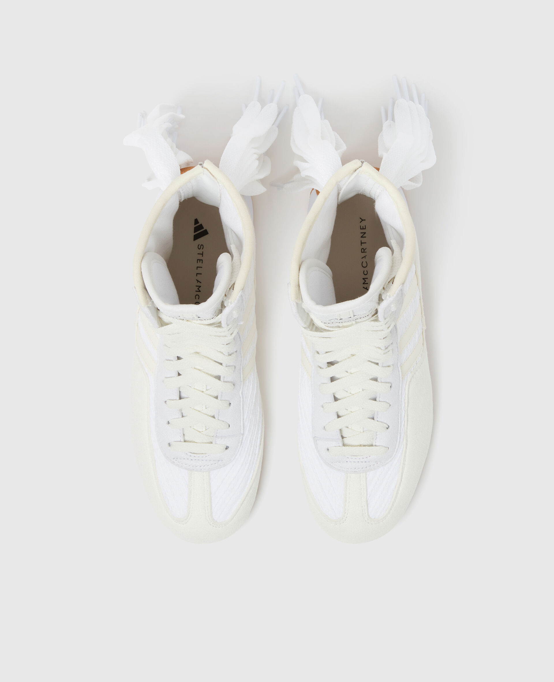 Women White Rasant Fringe High-Top Trainers | Stella McCartney NL
