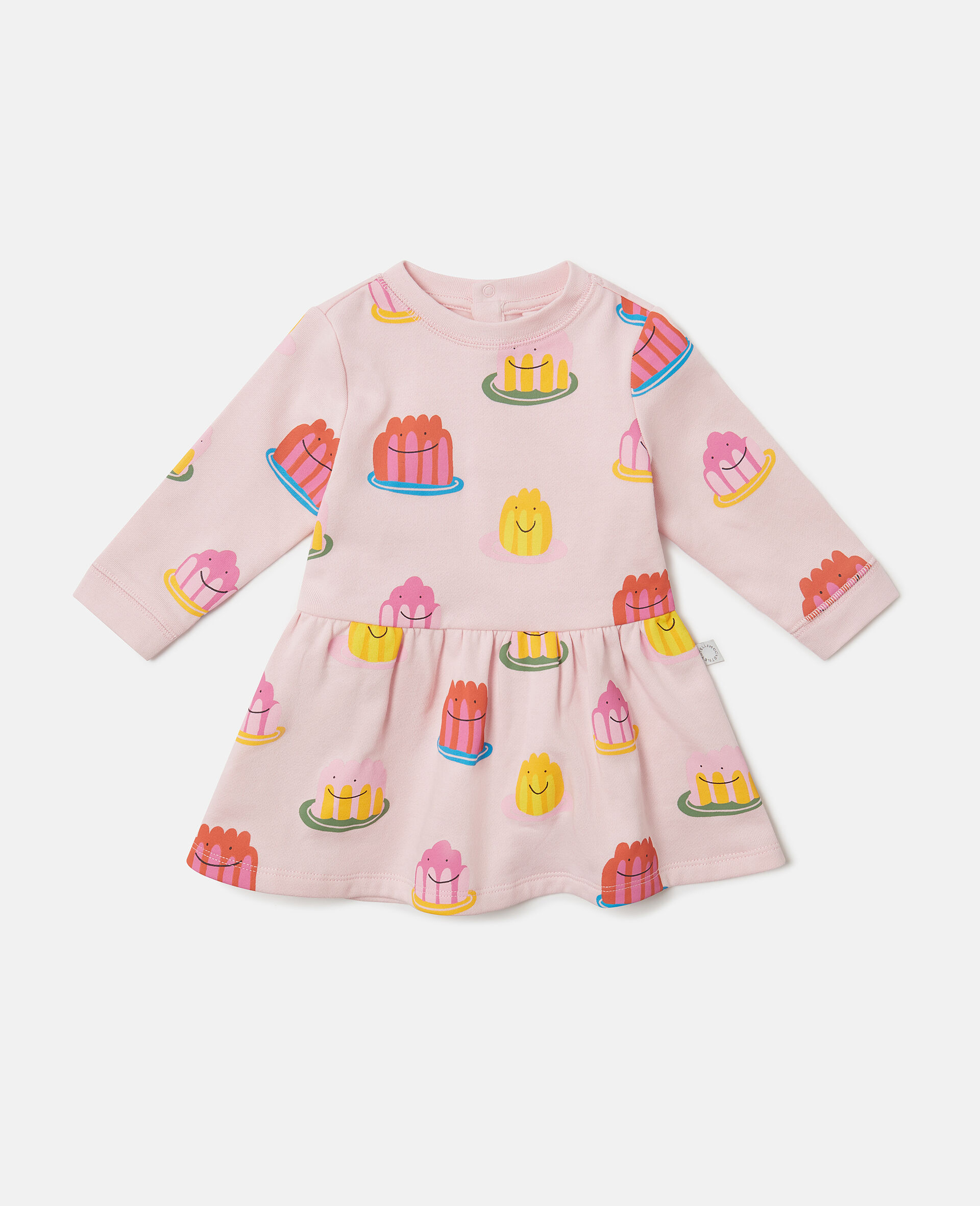Robe a manches longues avec imprime confiture-Rose-medium
