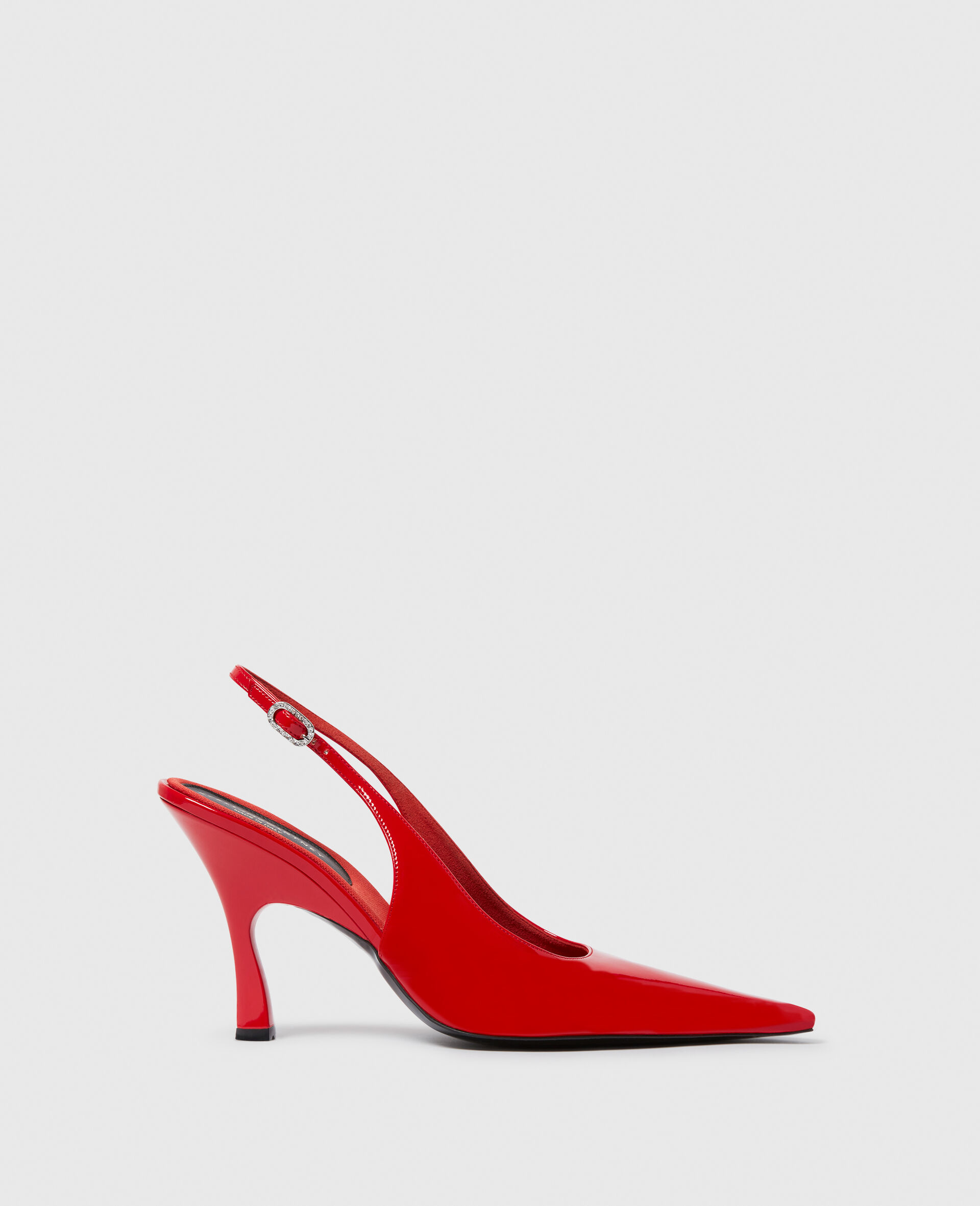 Escarpins a bride arriere et bout pointu Elsa-Rouge-large image number 0