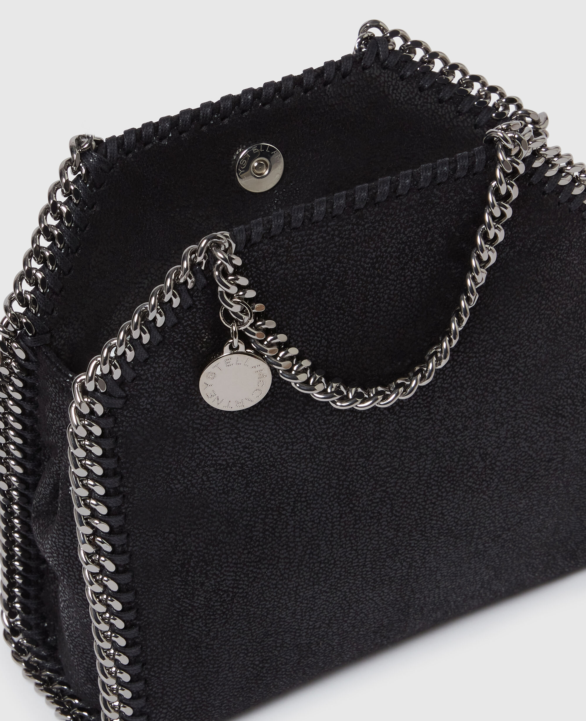 Women Black Falabella Tiny Tote Bag | Stella McCartney CA Women Black Falabella Tiny Tote Bag | Stella McCartney CA