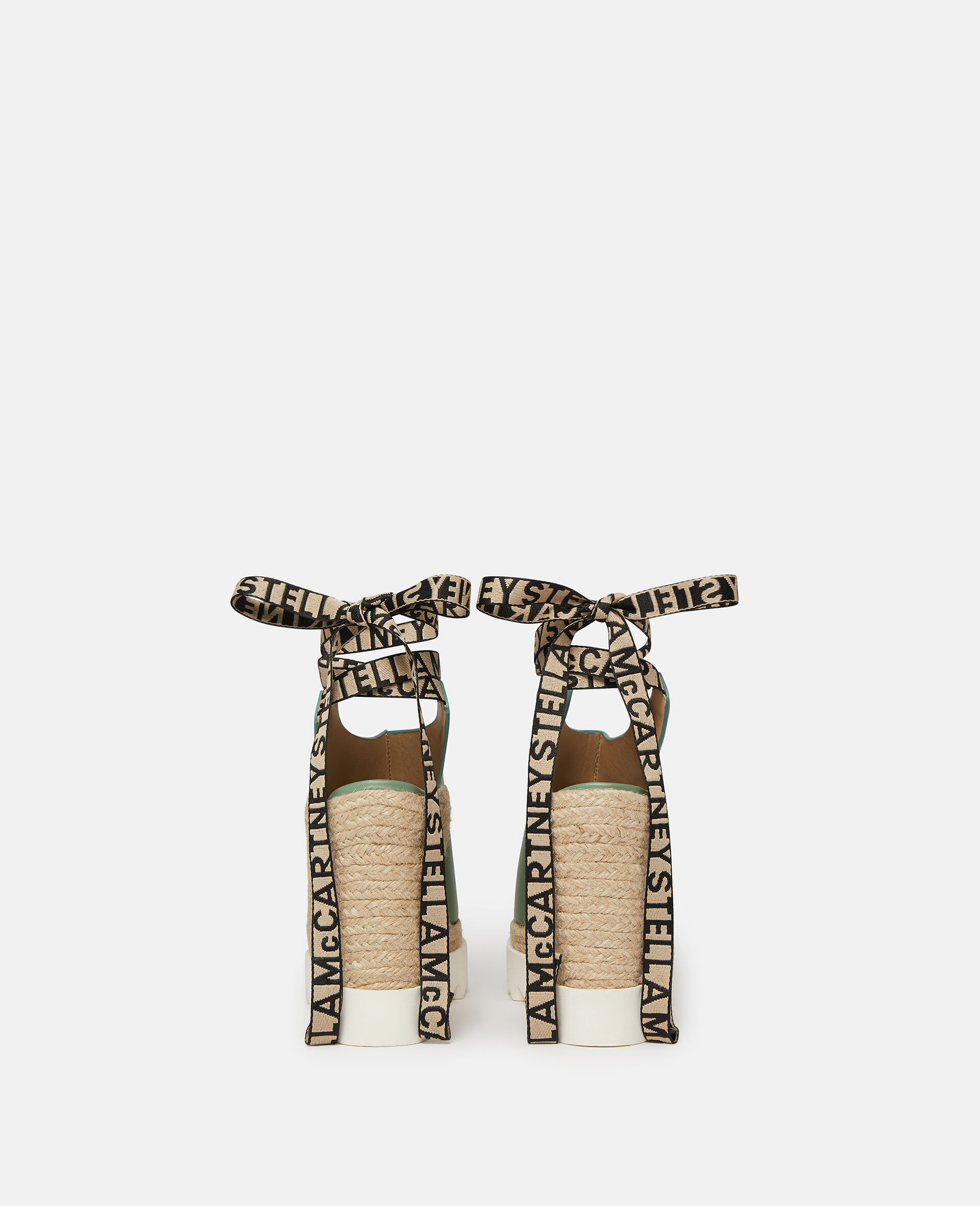 Gaia Alter Mat Peeptoe Wedge Espadrilles-Green-large image number 2