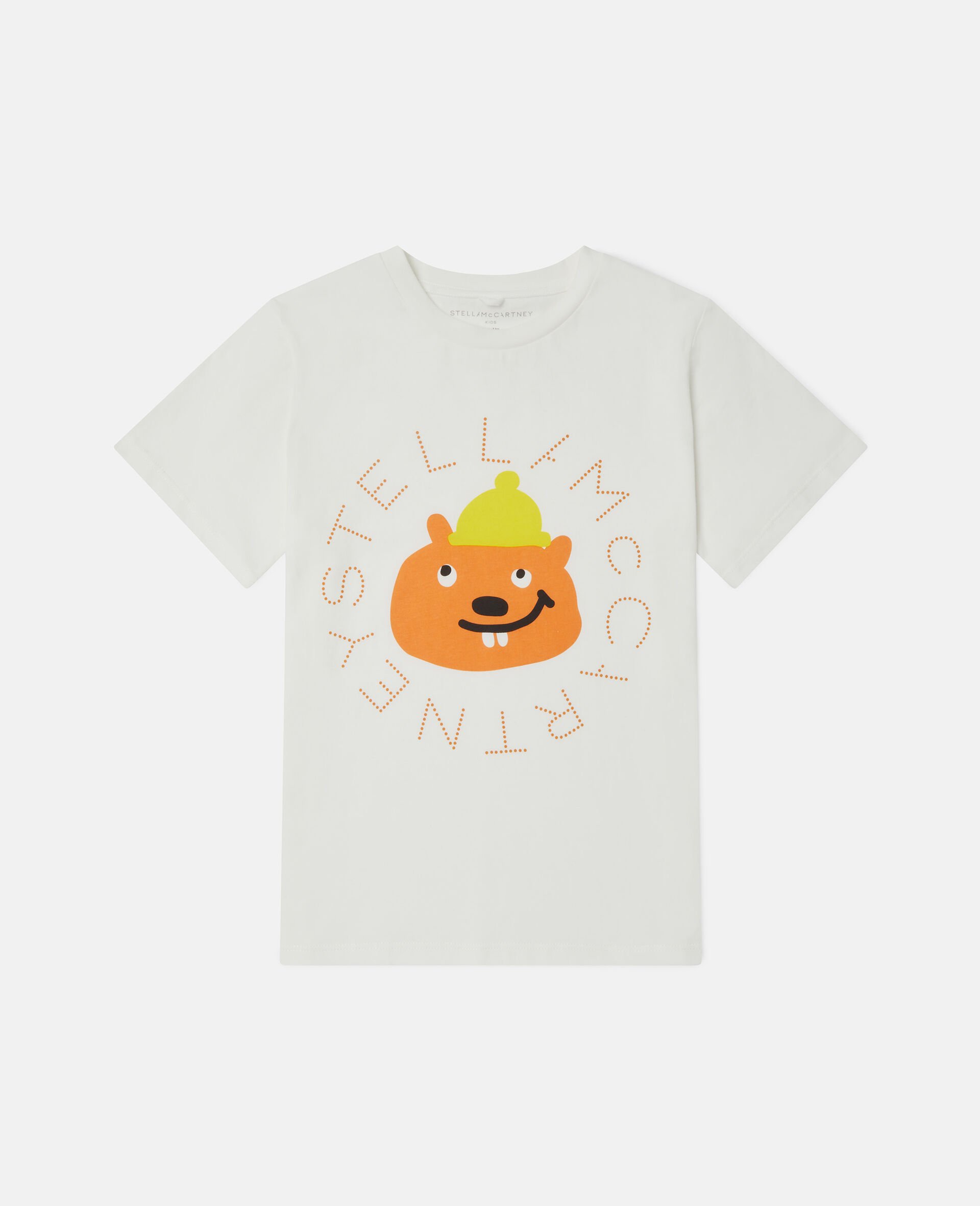 Squirrel Graphic T-Shirt-White-medium