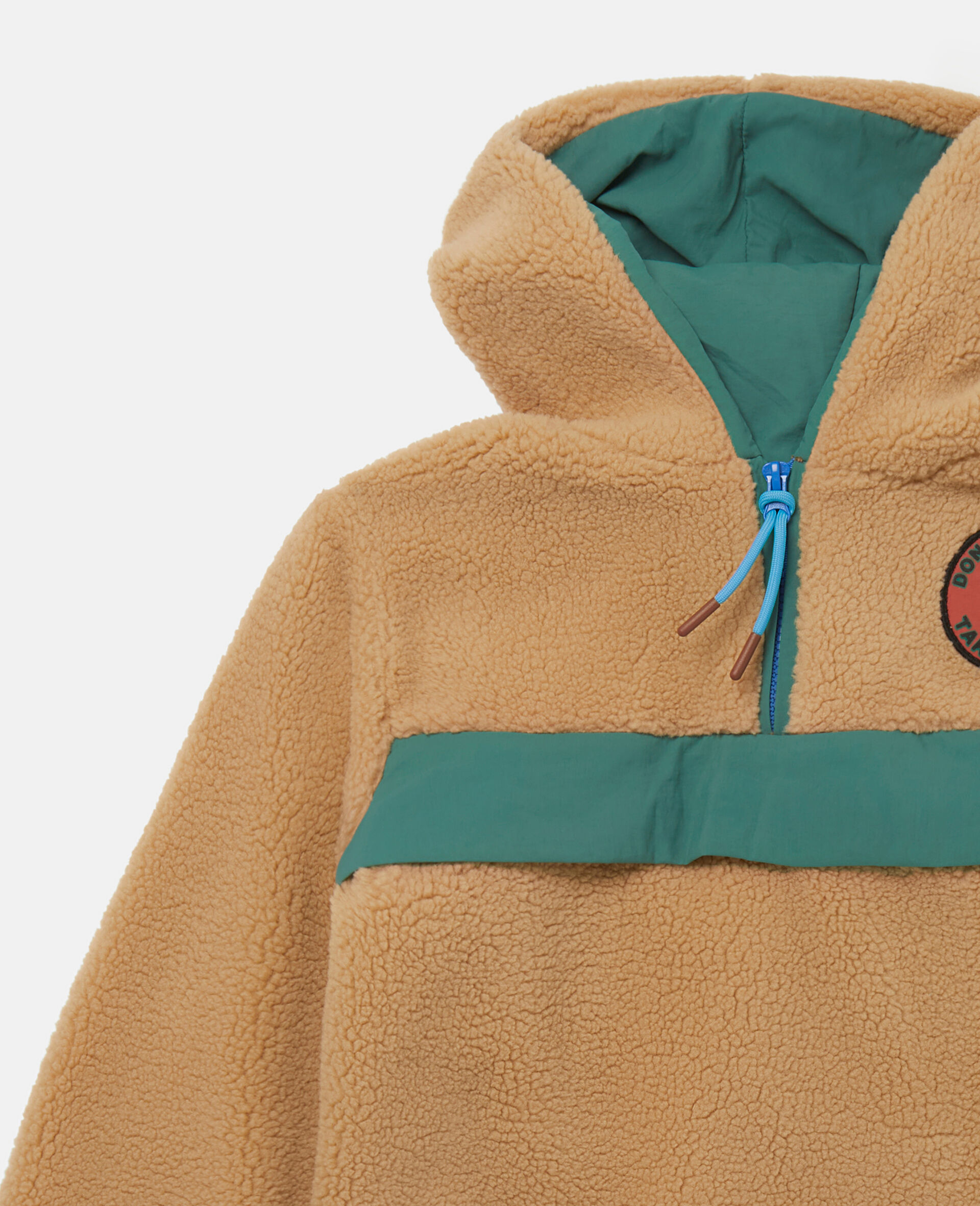 Camp Badge Fleece Pullover-Beige-large image number 1
