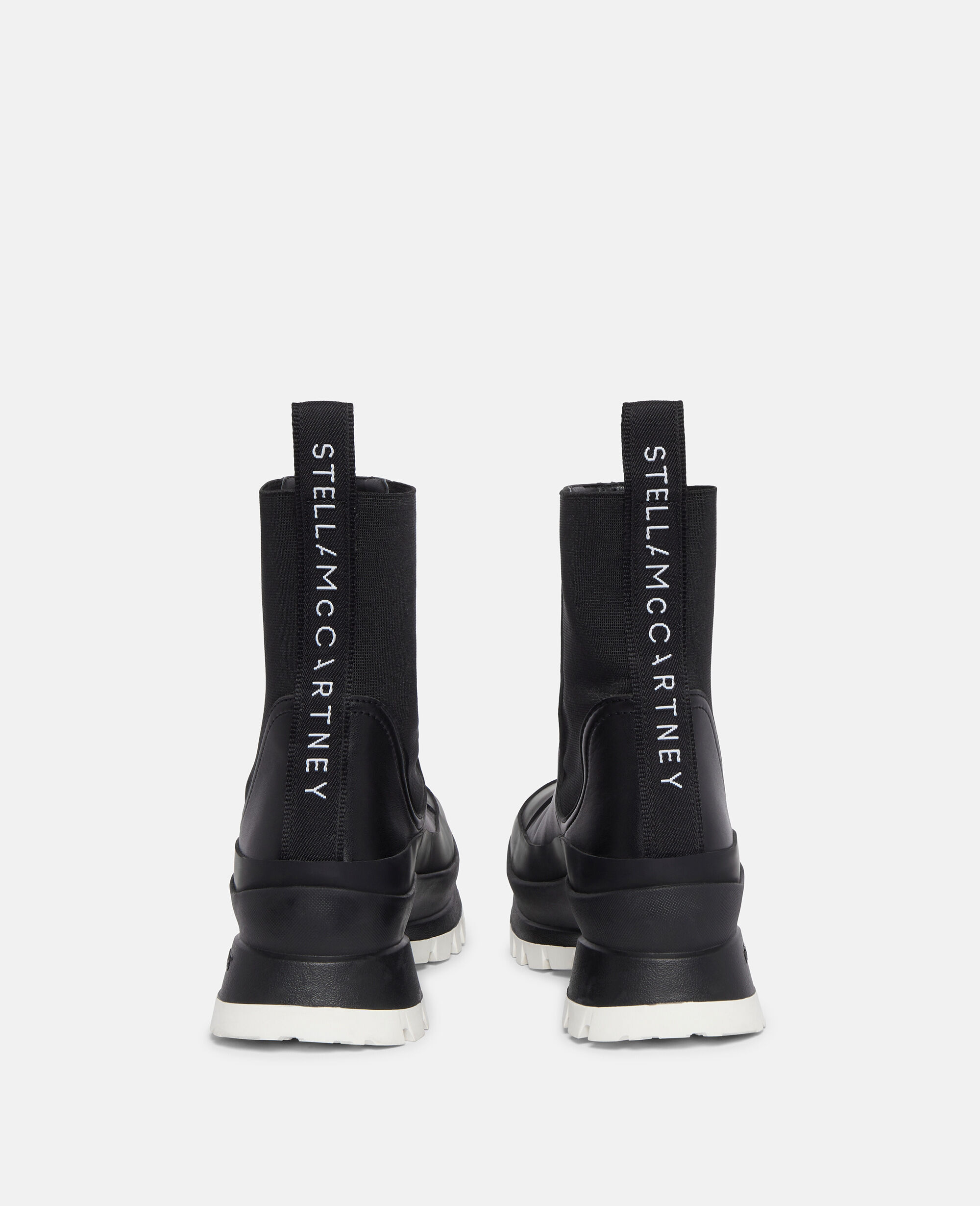 Women Black Trace Chelsea Boots | Stella McCartney US