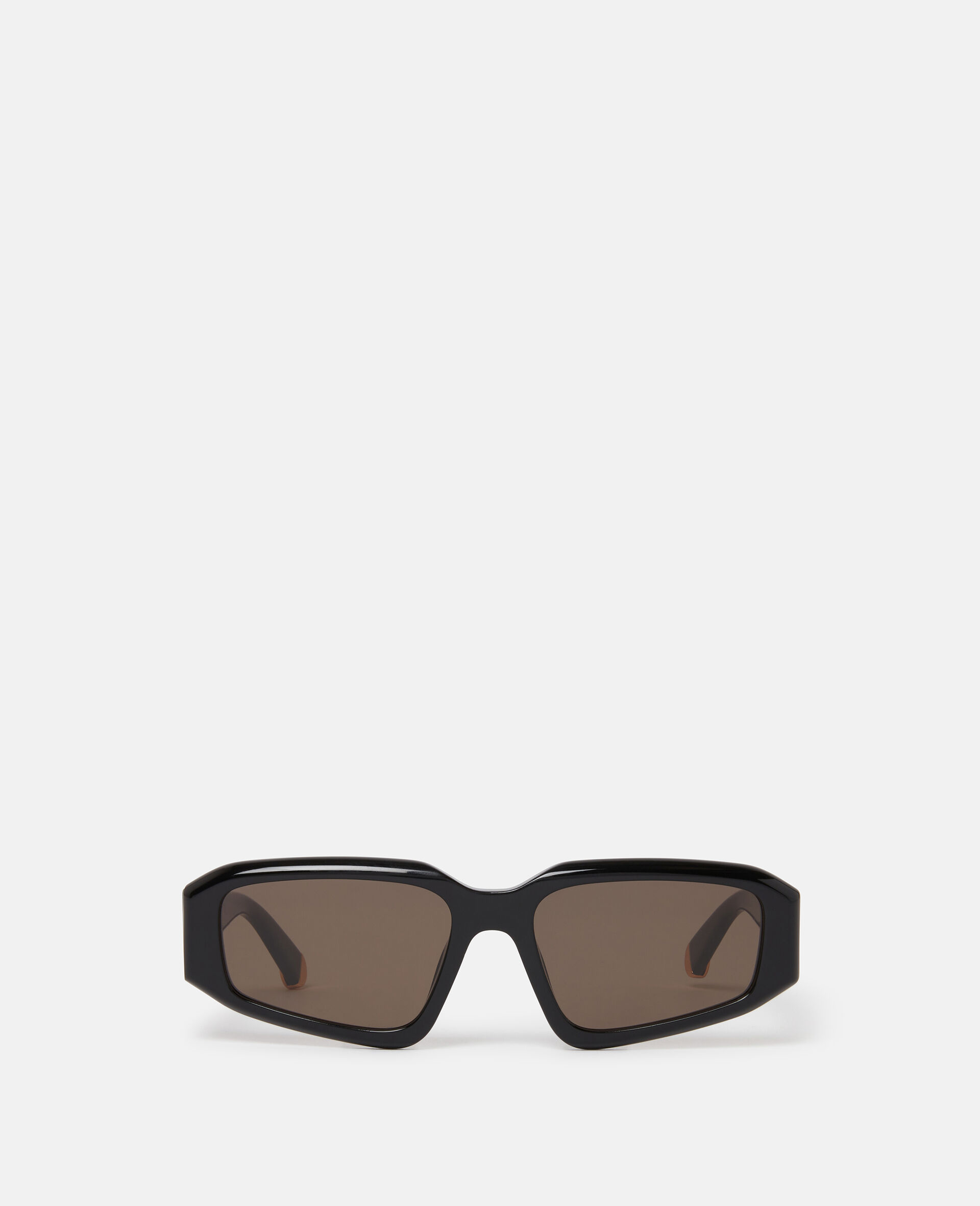 Abstract Rectangle Sunglasses-Black-large image number 0