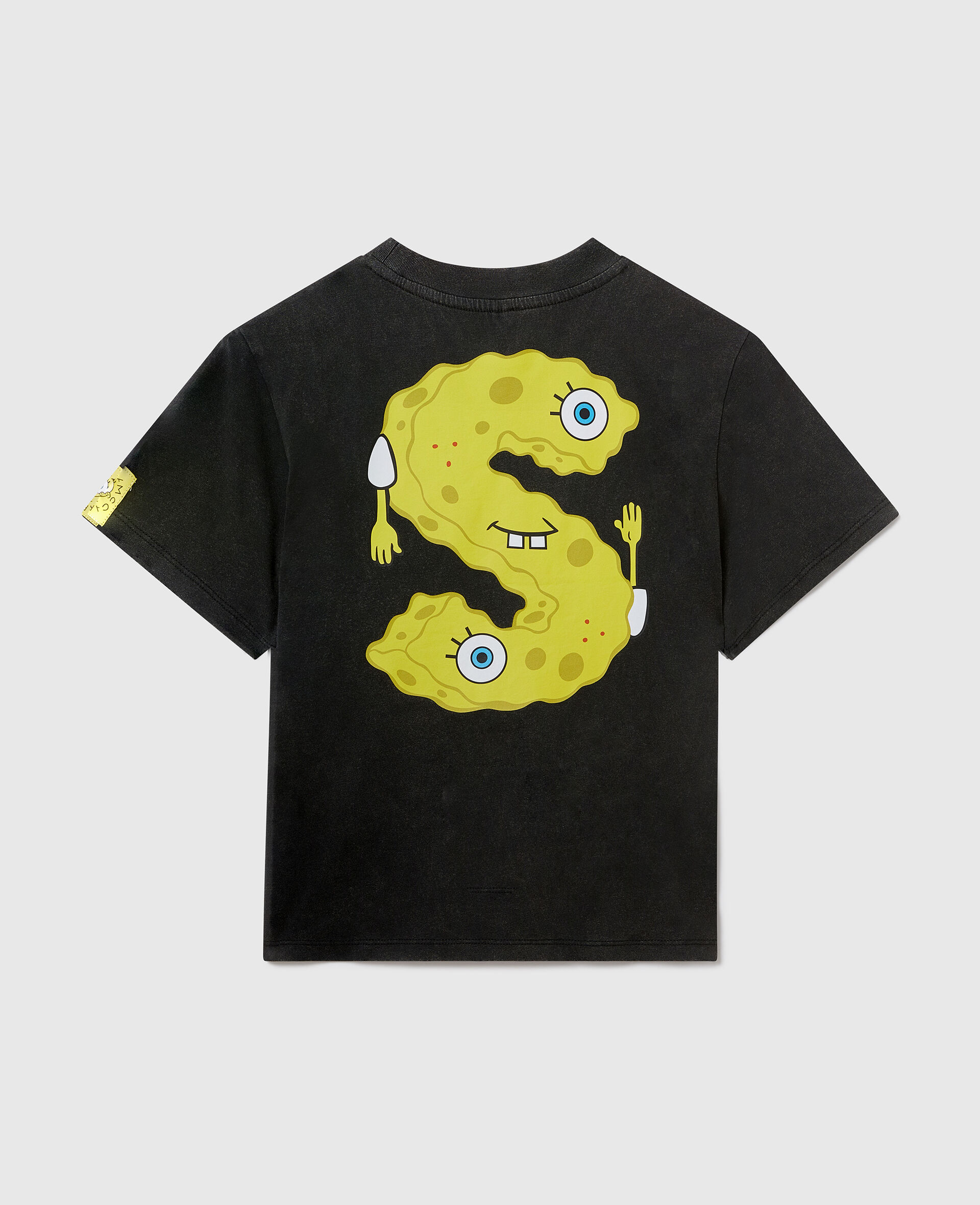 SpongeBob Graphic T-Shirt -Black-large image number 2