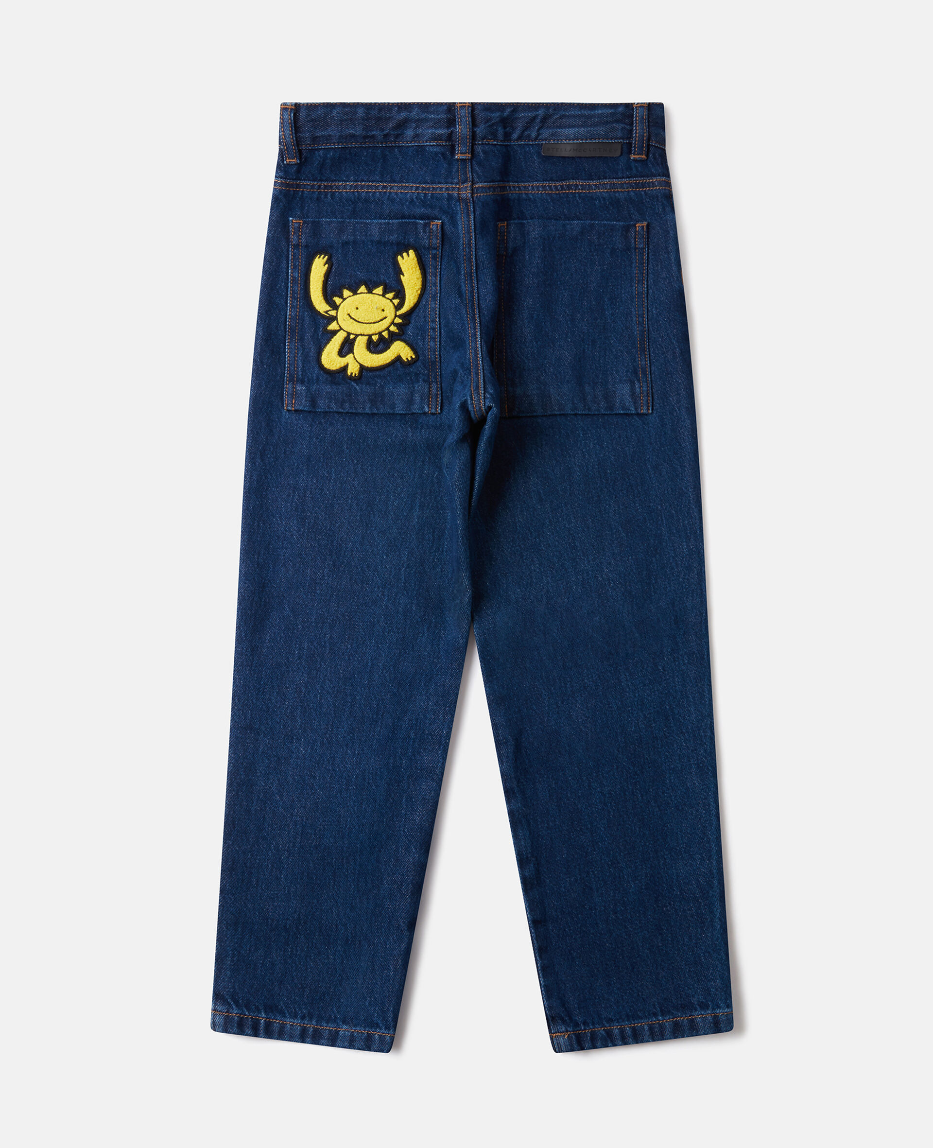 Earth Friends Graphic Denim Jeans-Blue-large image number 3
