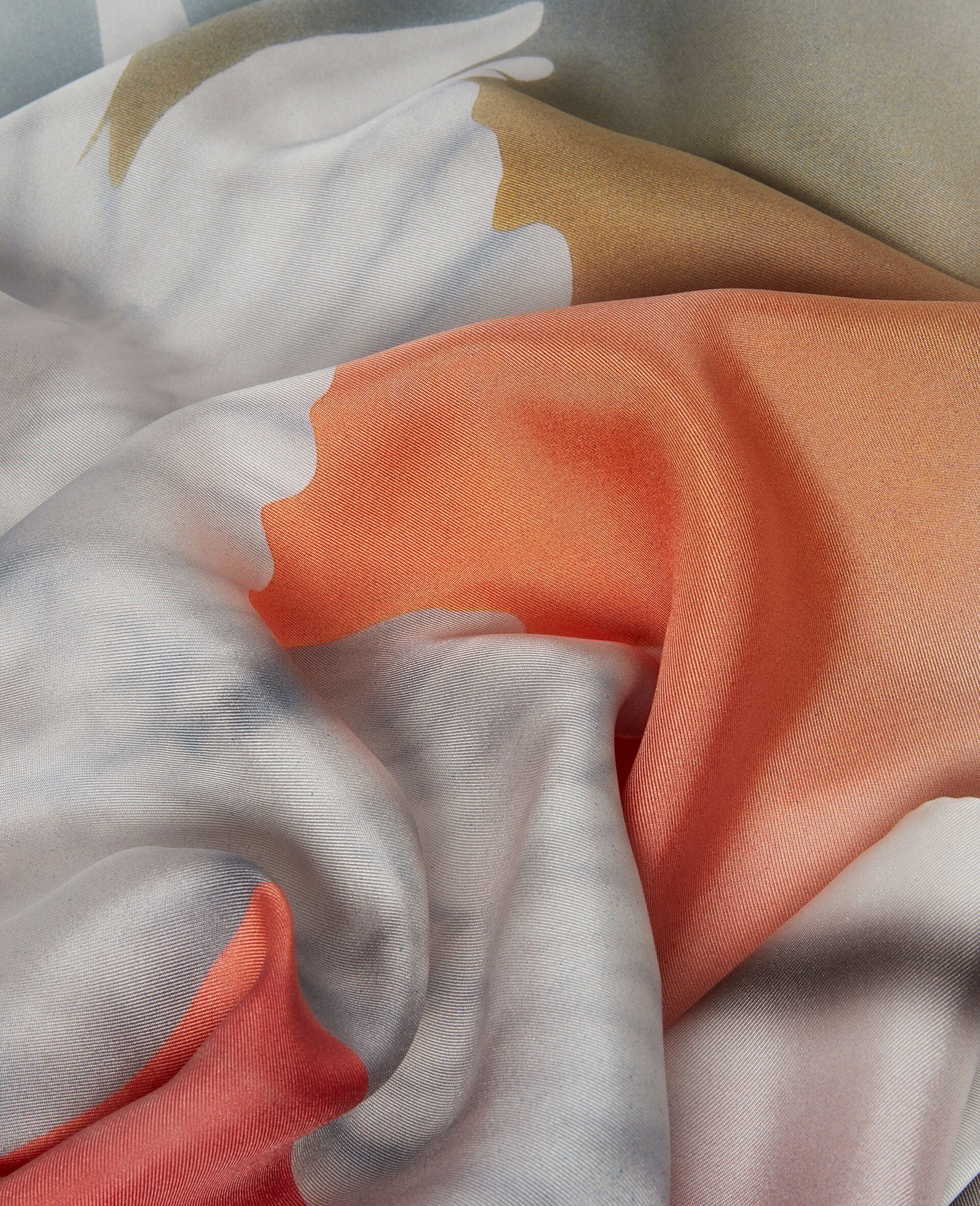 Dove Print Square Scarf-Multicolour-large image number 2