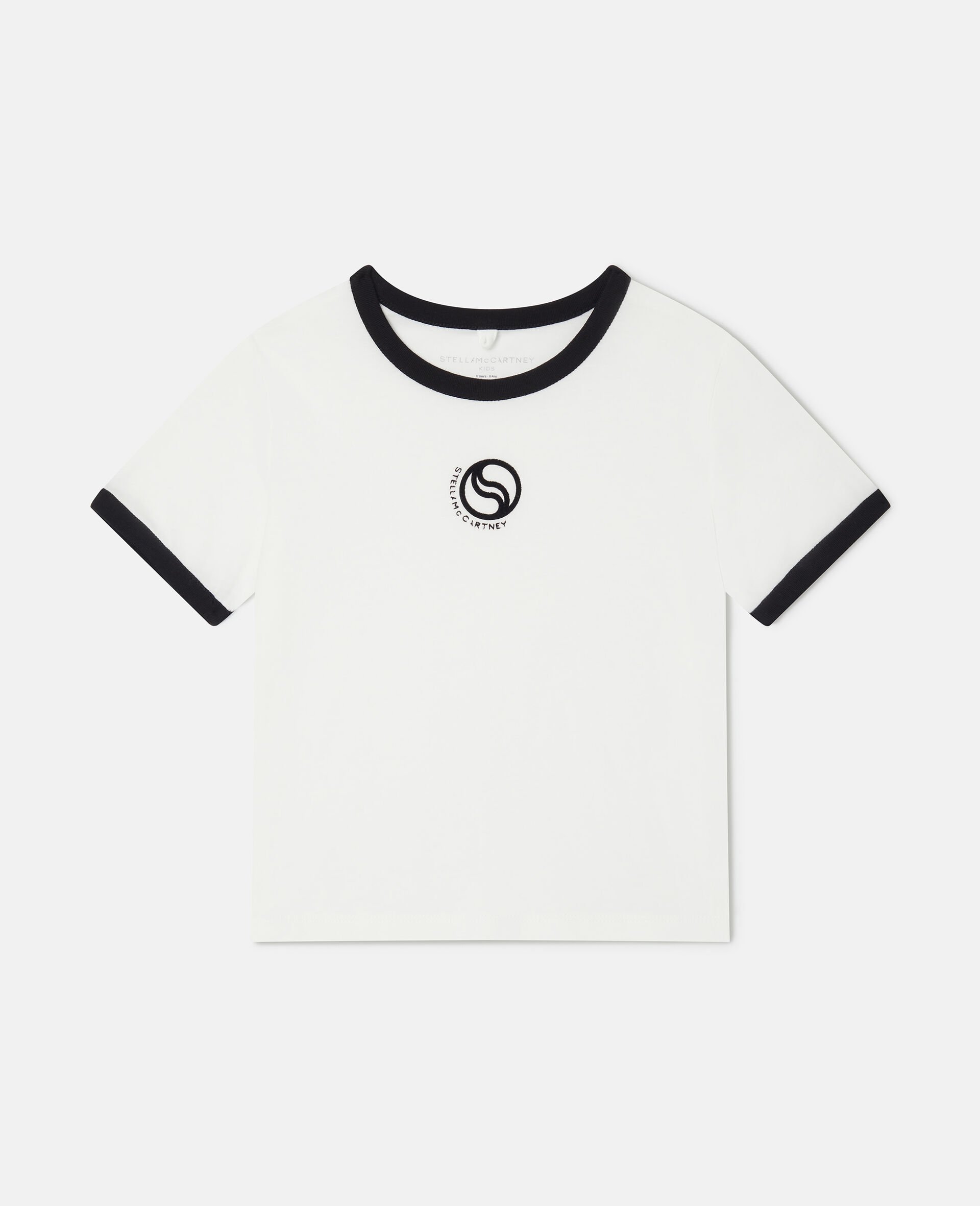 Maglietta con Logo S Wave-Bianco-medium