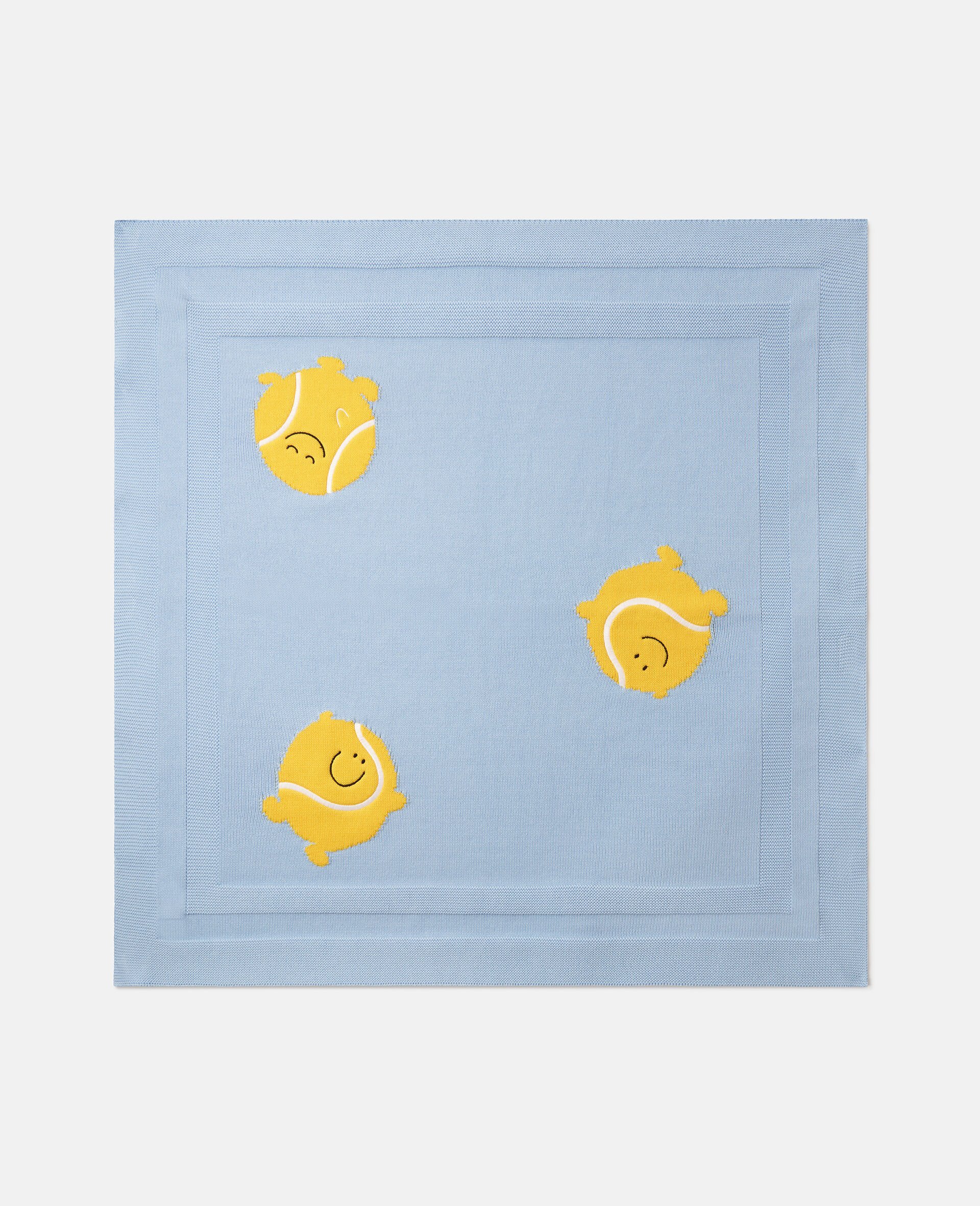 Tennis Ball Appliqu&eacute; Blanket-Blue-medium