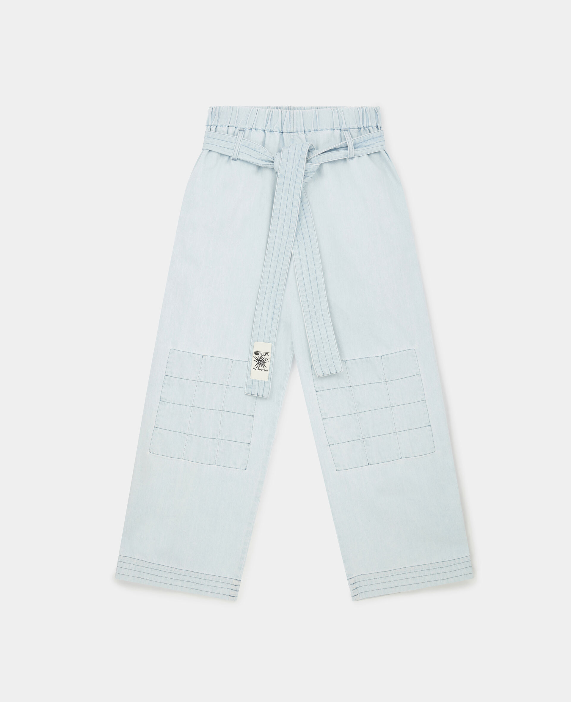 Stella McCartney Blue Linen Casual Pants main image 0