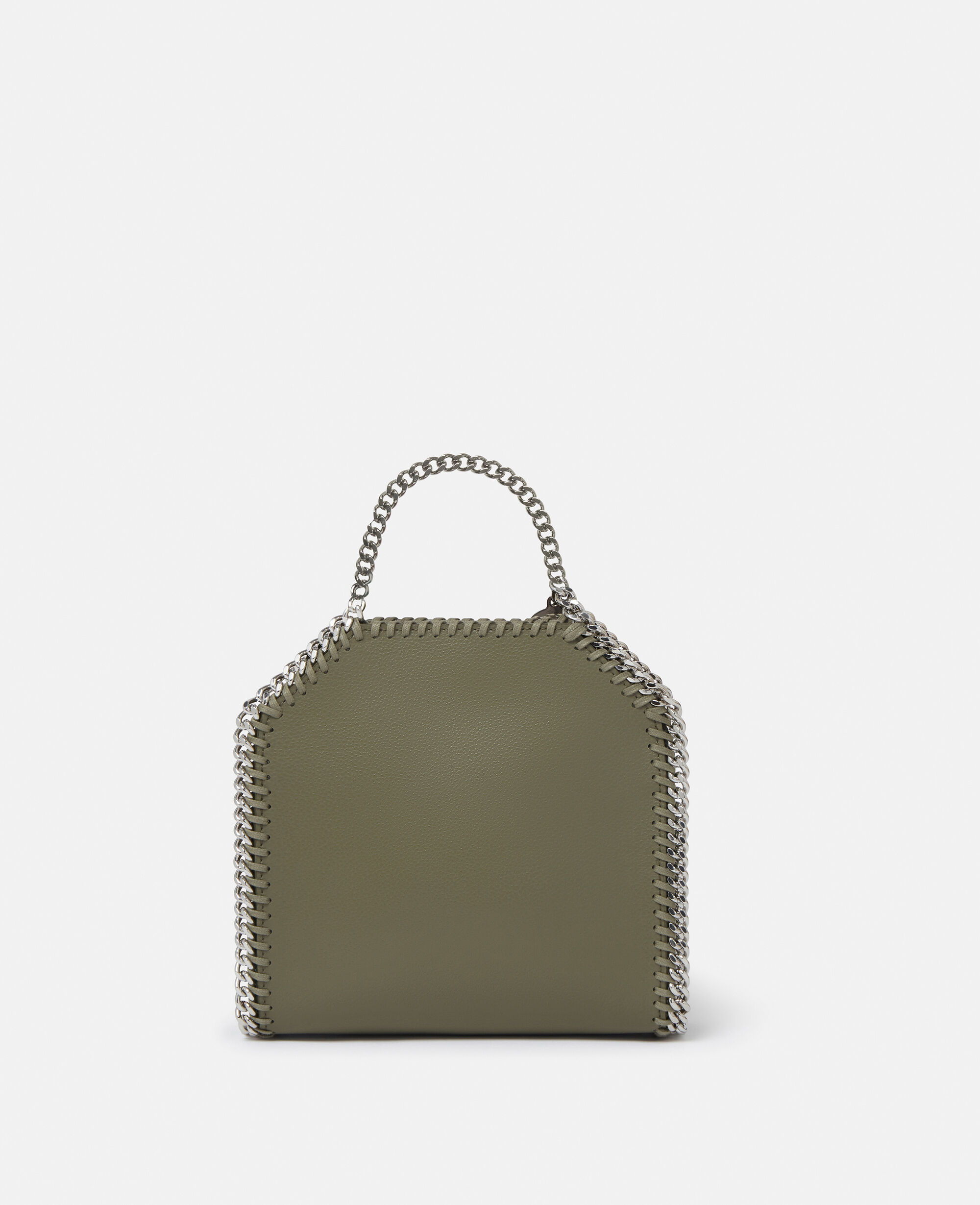 Women Khaki green Falabella Tiny Tote Bag | Stella McCartney US