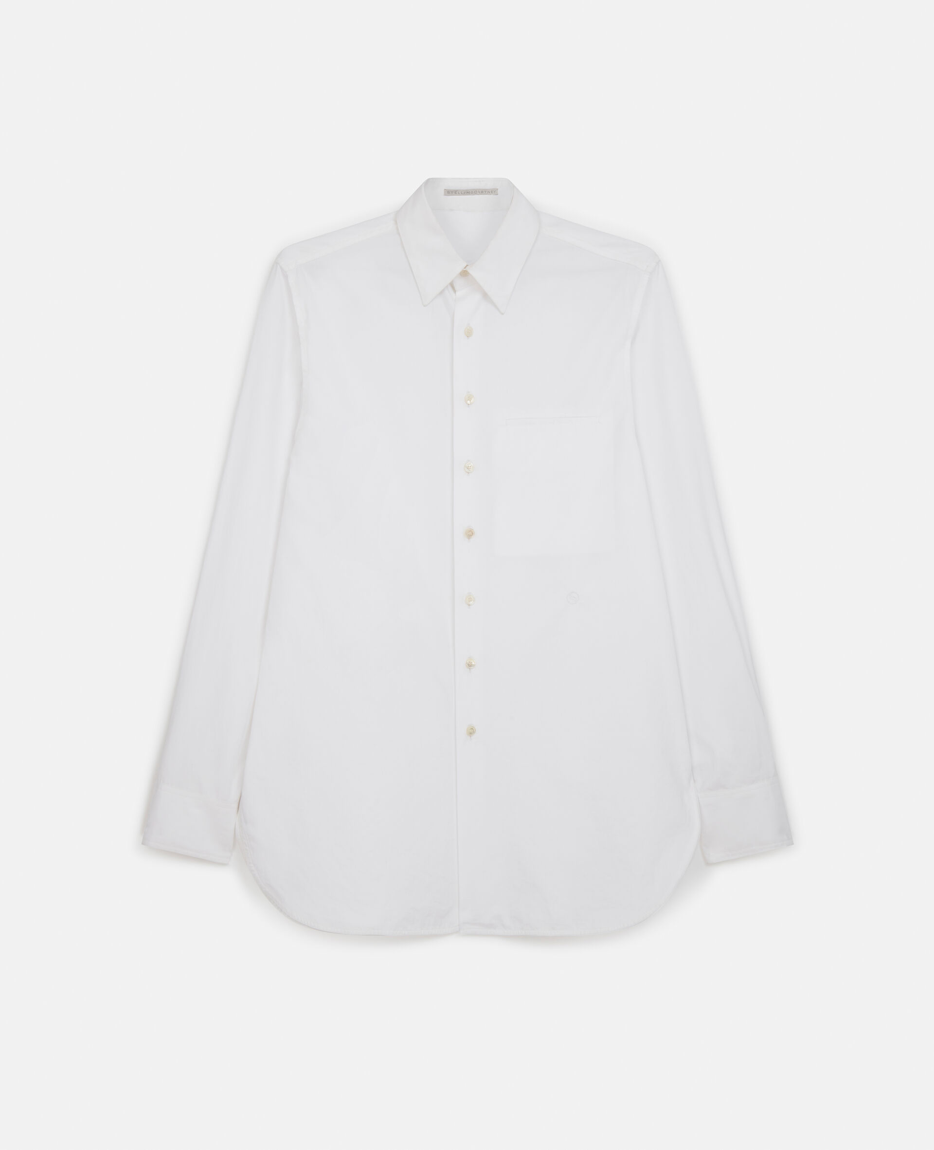 Boyfriend Fit Shirt-White-medium