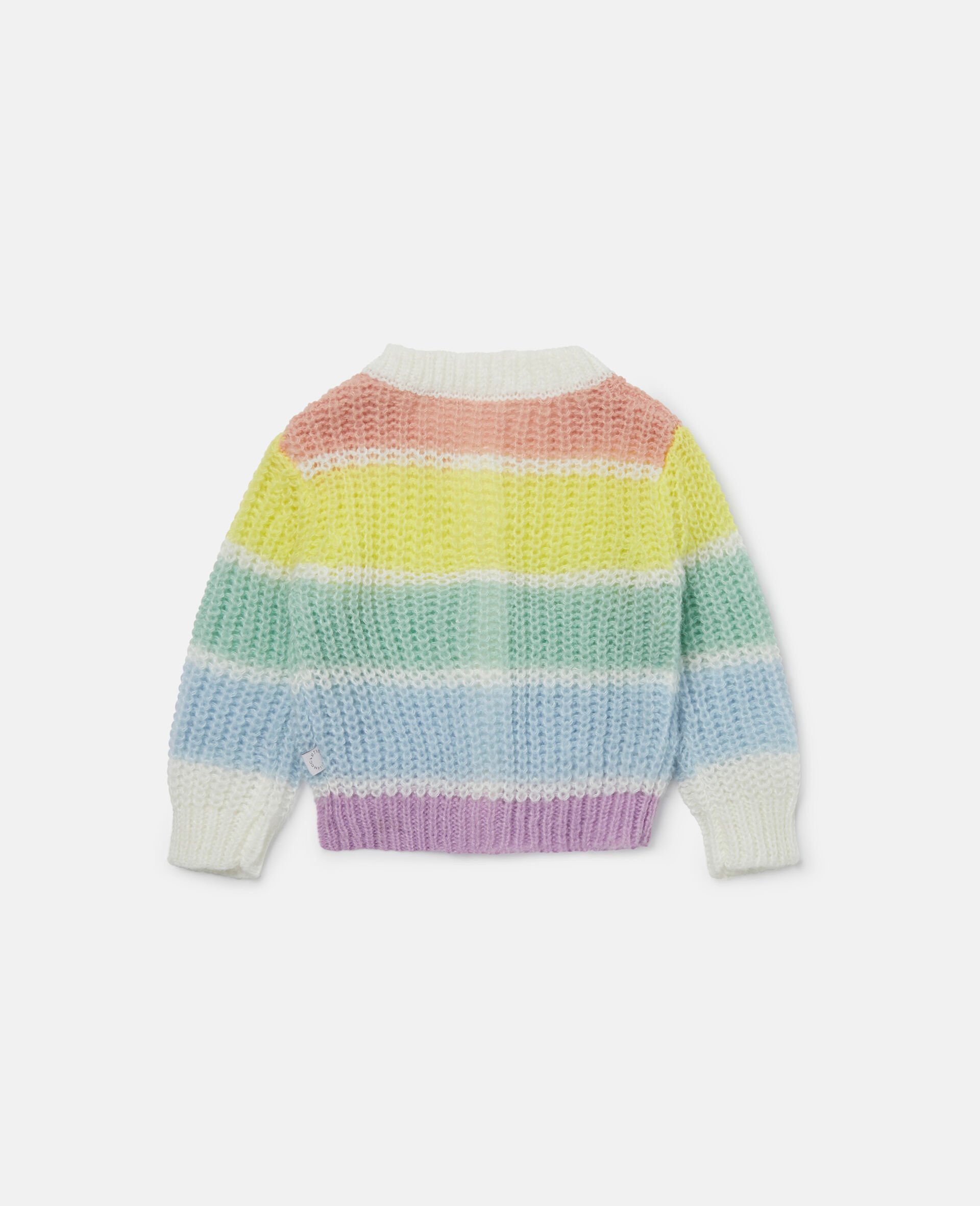 彩虹条纹开衫-Multicolored-large image number 2