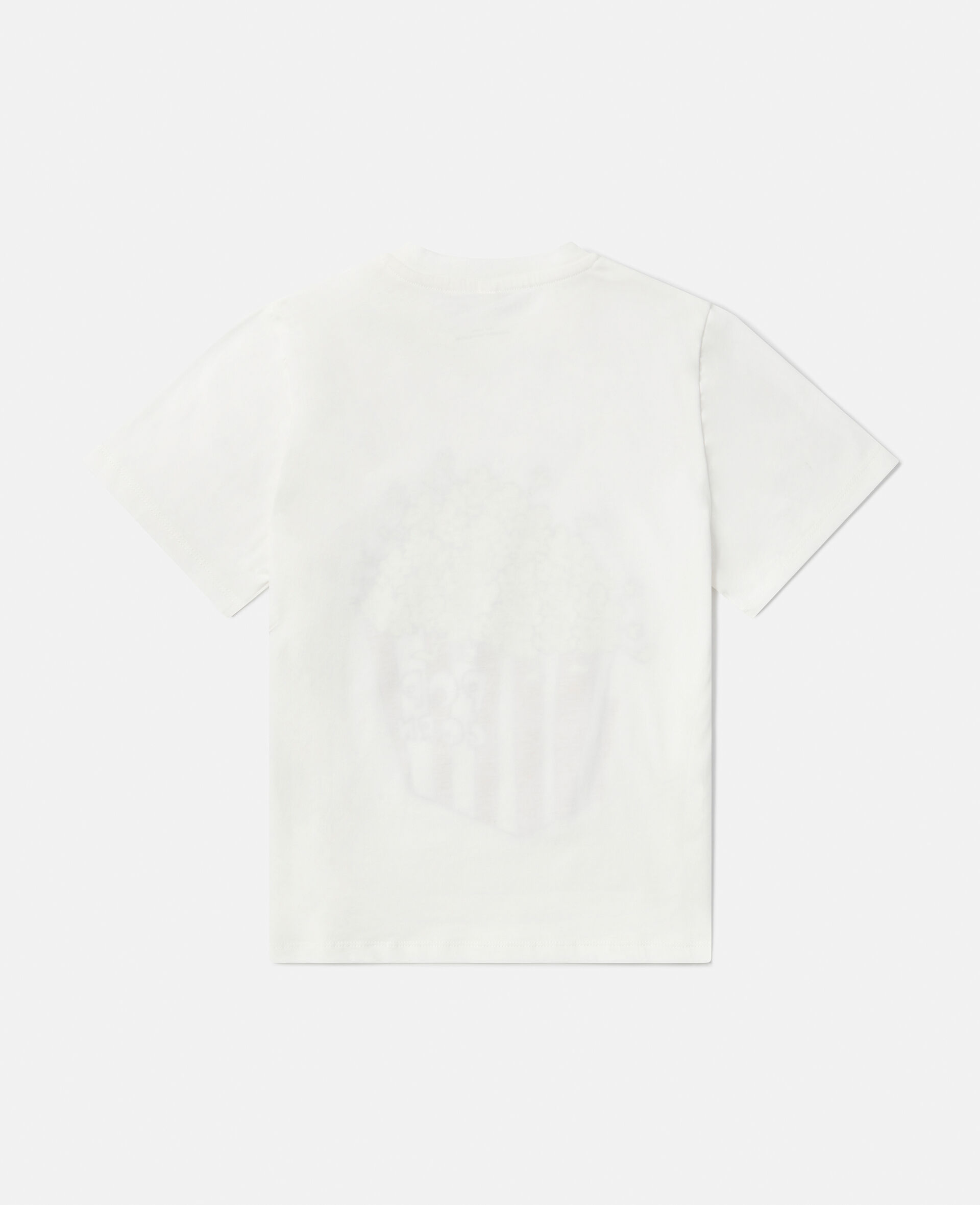 Popcorn Print T-Shirt-White-large image number 2