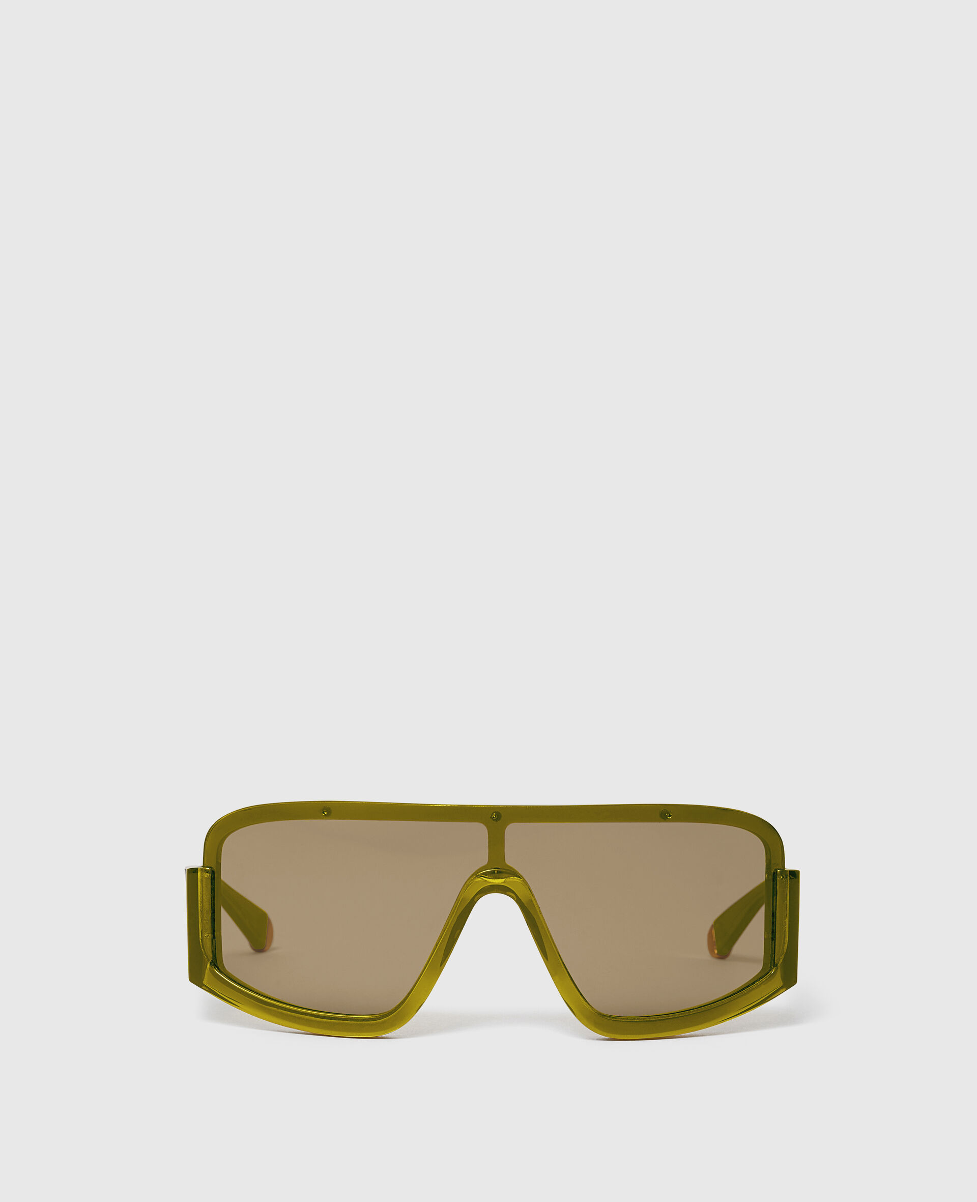 Chunky Straight-Edge Sunglasses-Green-medium