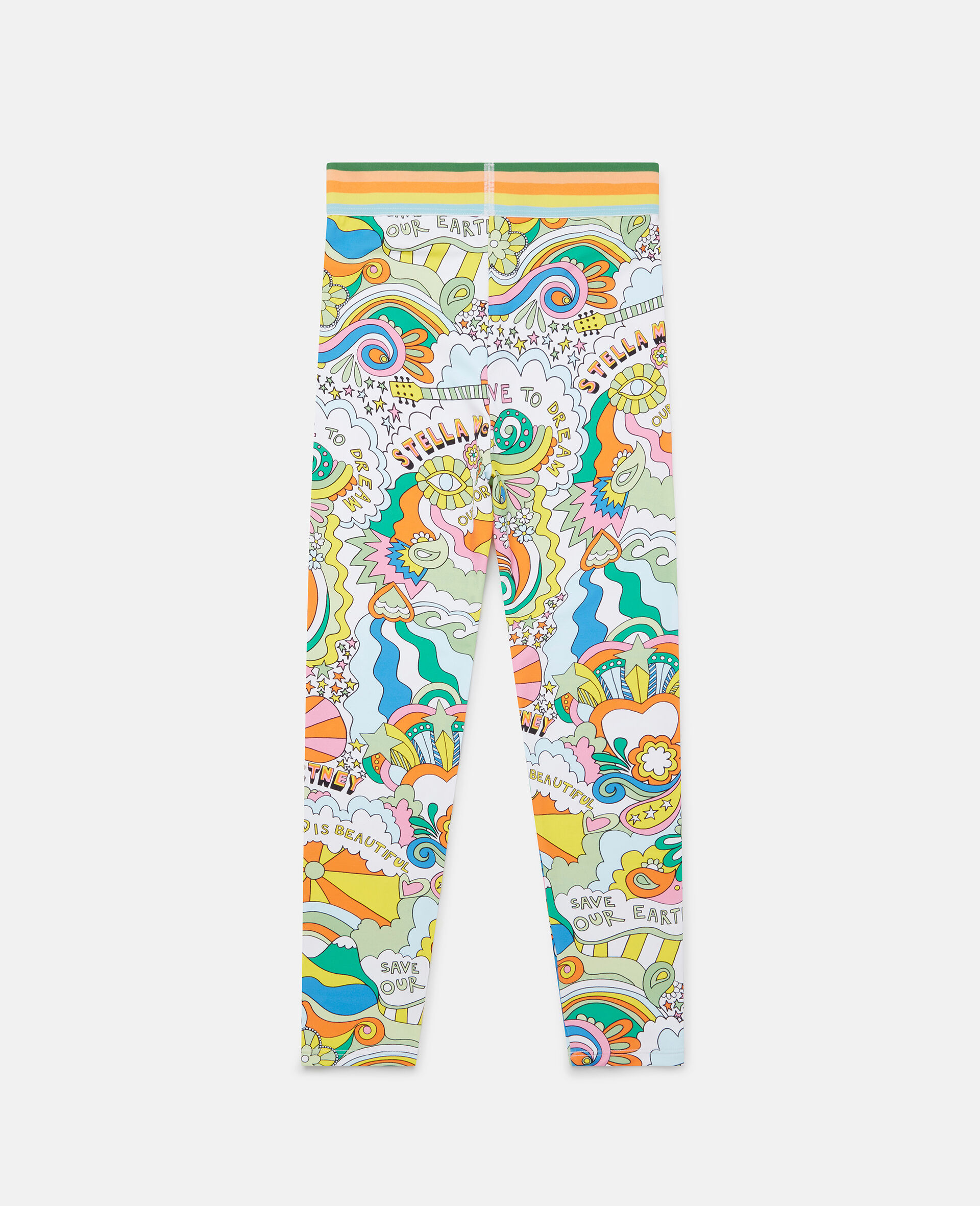 'Love to Dream' Print Leggings-White-large image number 2