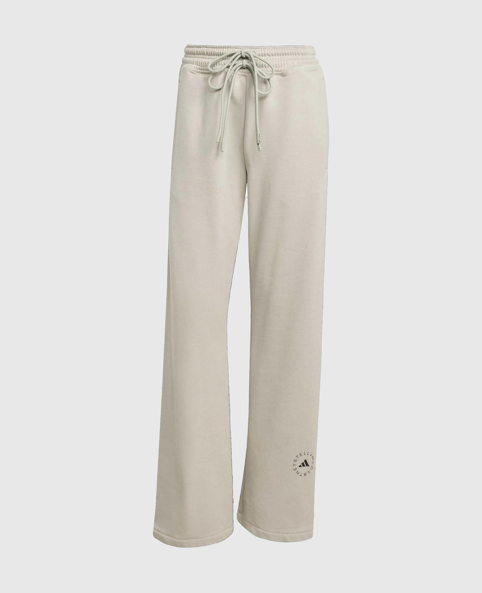 Pantalon de jogging droit avec logo-Gris-medium Pantalon de jogging droit avec logo-Gris-medium