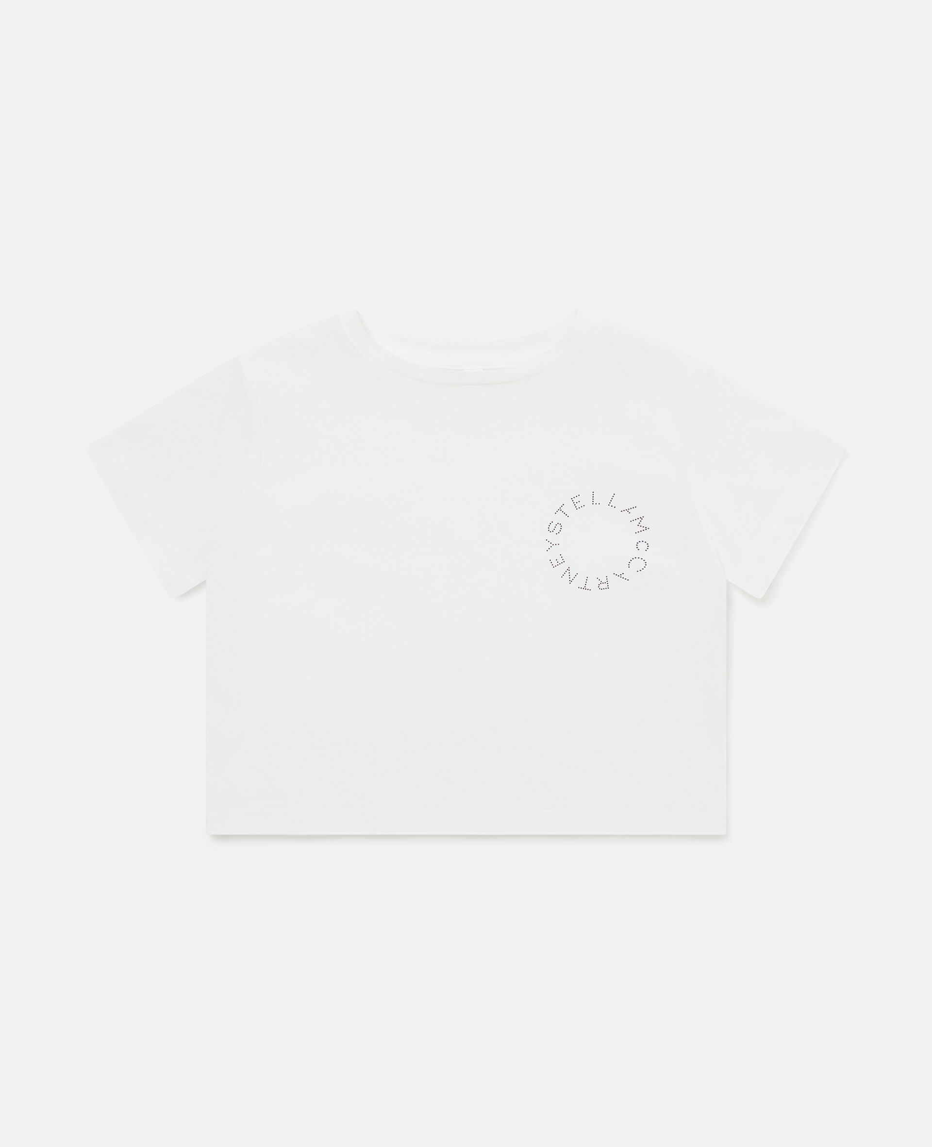 Logo Motif T-Shirt-White-medium