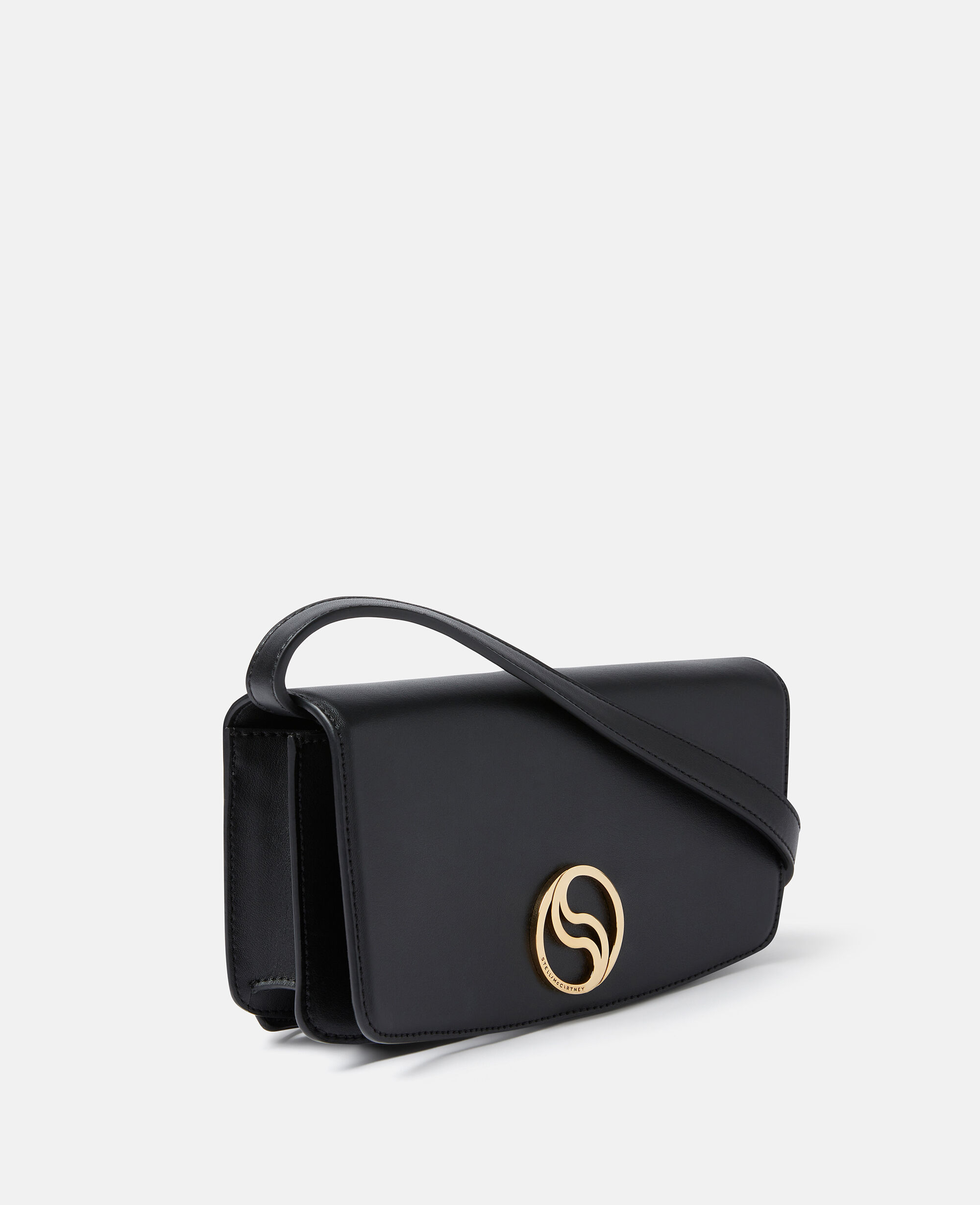 Women Black S-Wave Mini Bag | Stella McCartney US