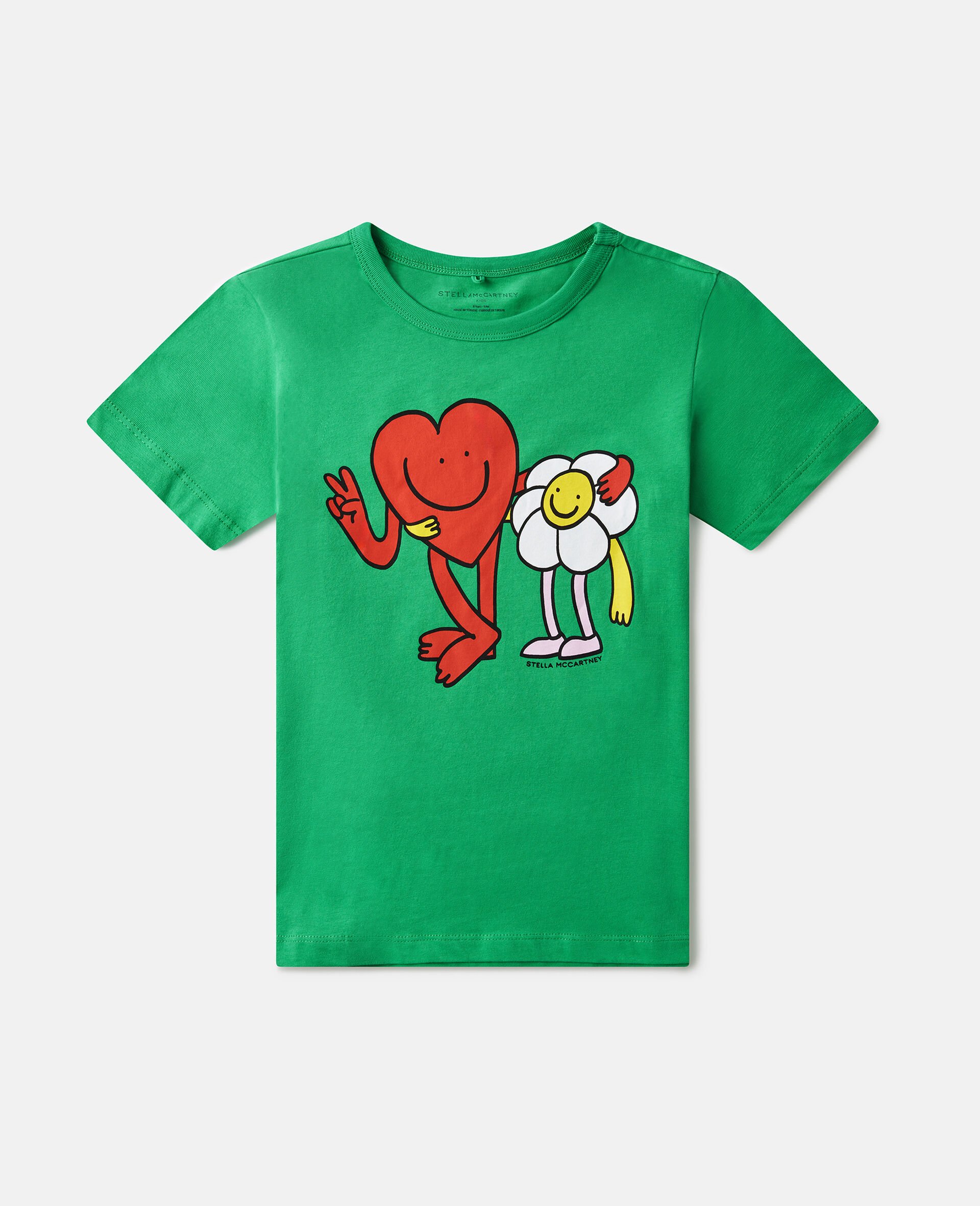 Earth Friends Graphic T-Shirt-Green-large image number 0